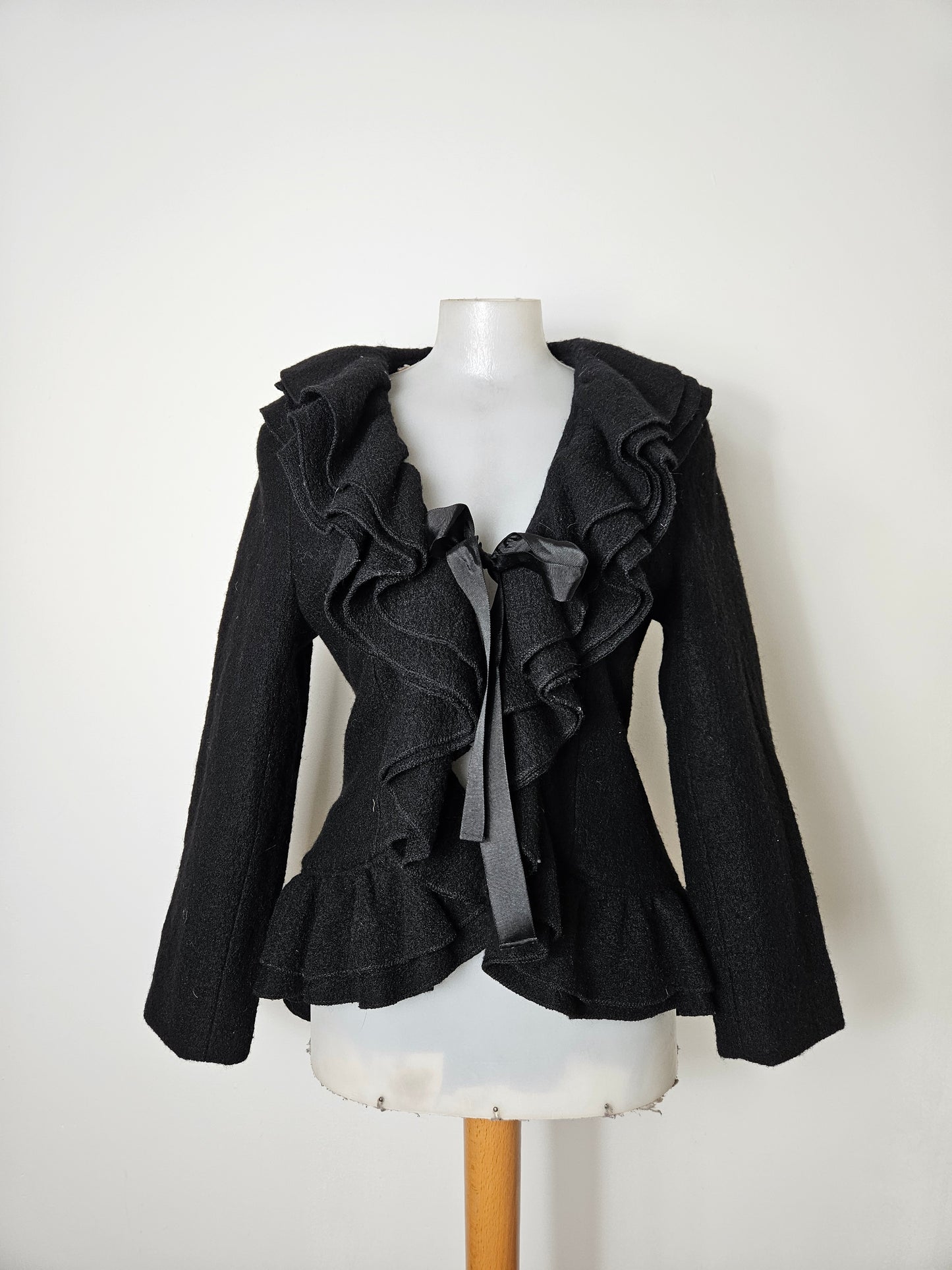 René Derhy short black coat