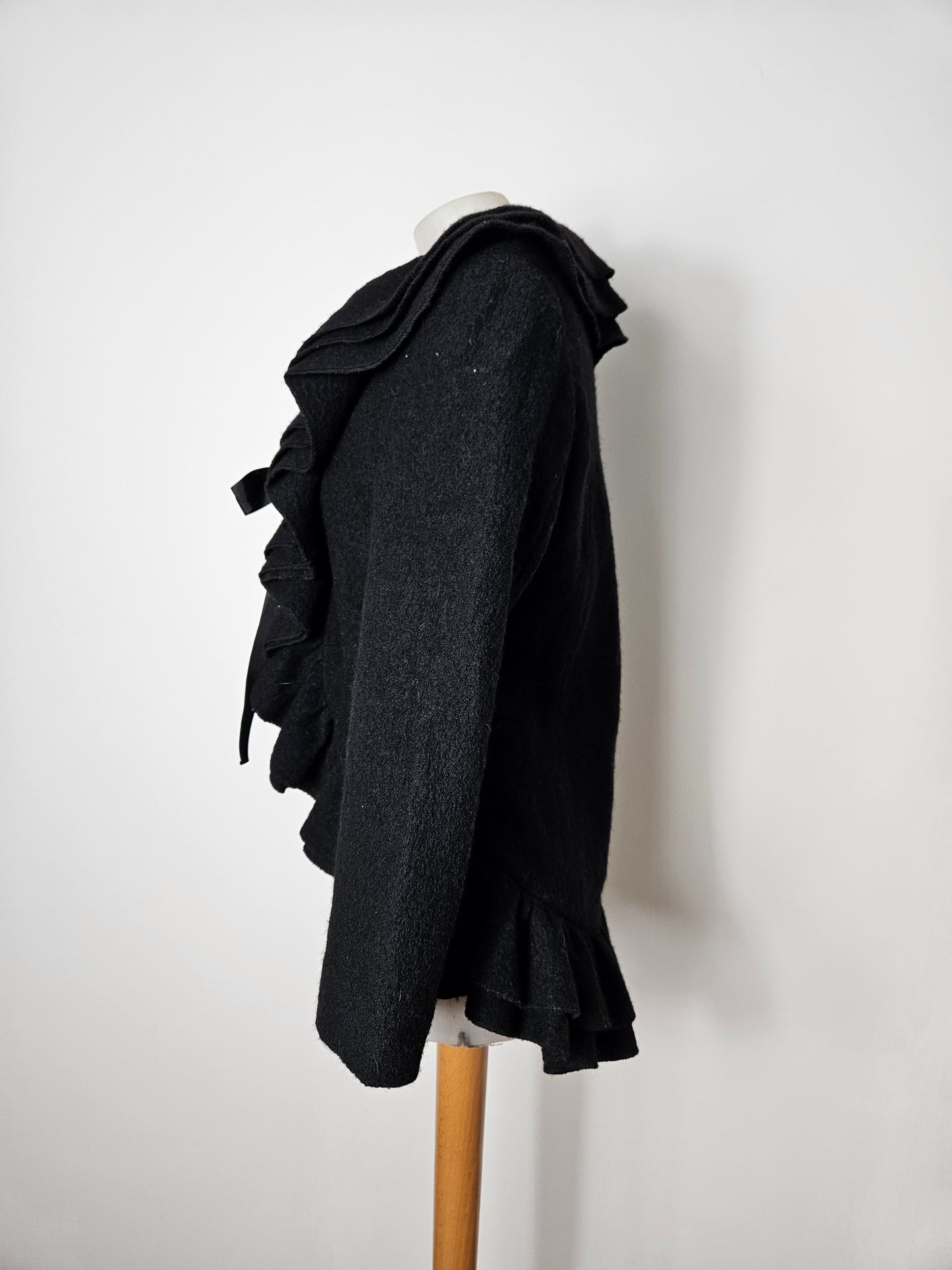 René Derhy short black coat