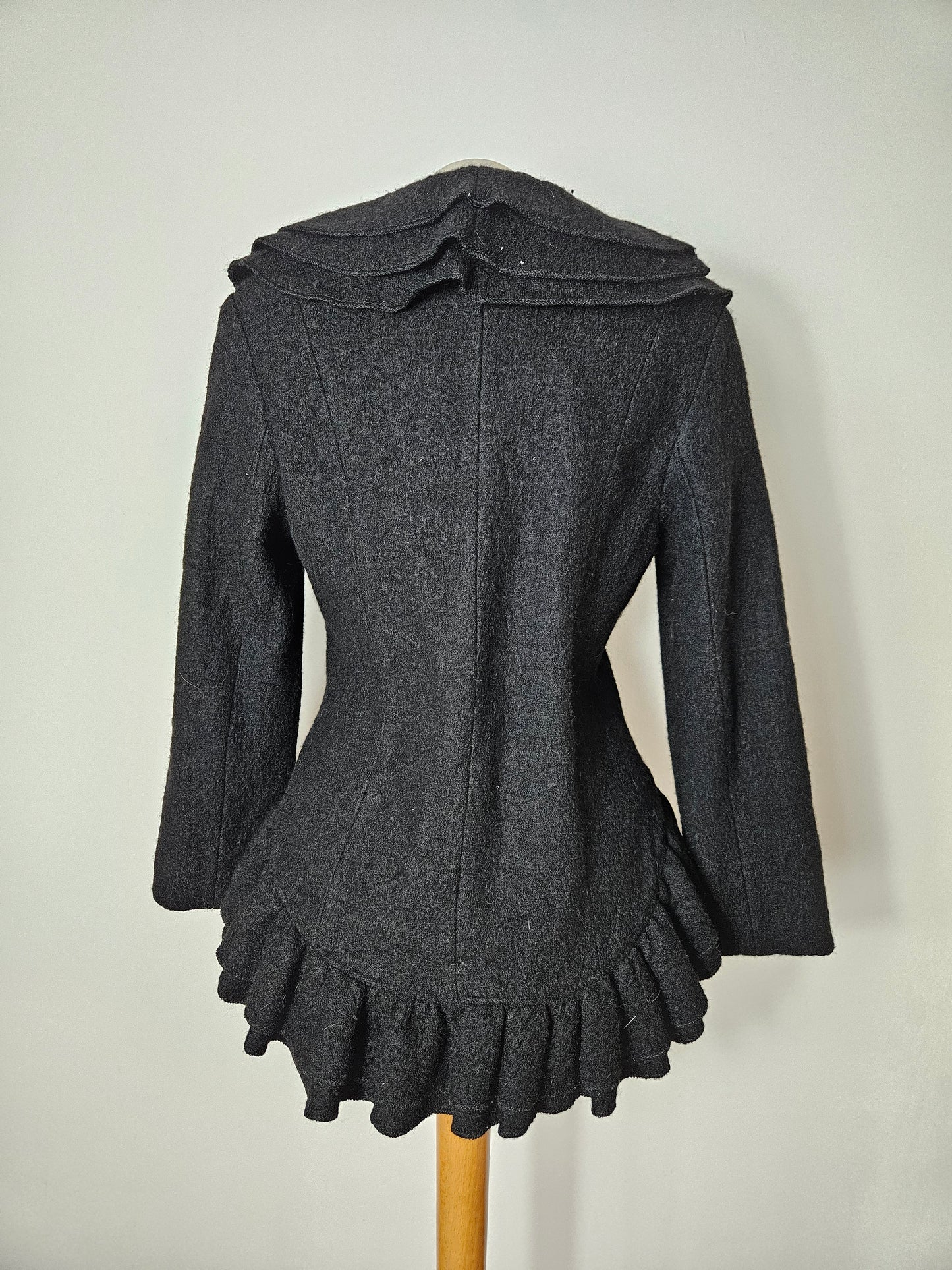 René Derhy short black coat