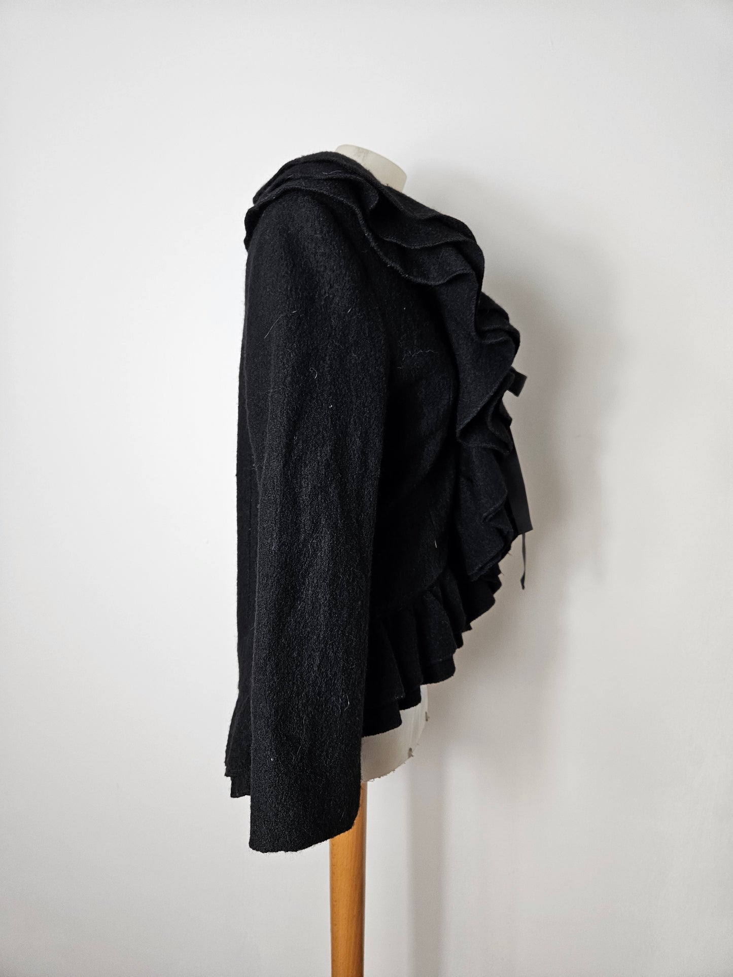 René Derhy short black coat