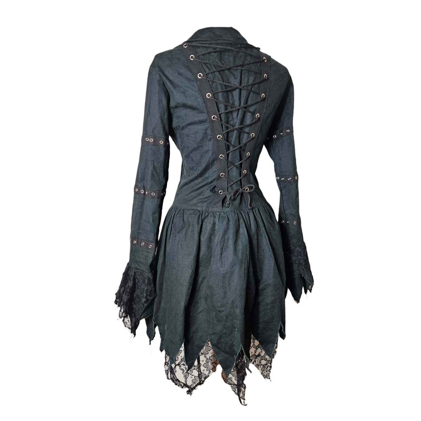 Veste mi-longue à laçage