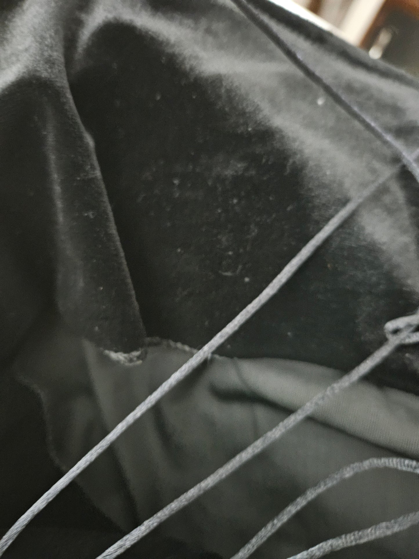 Black velvet backless dress