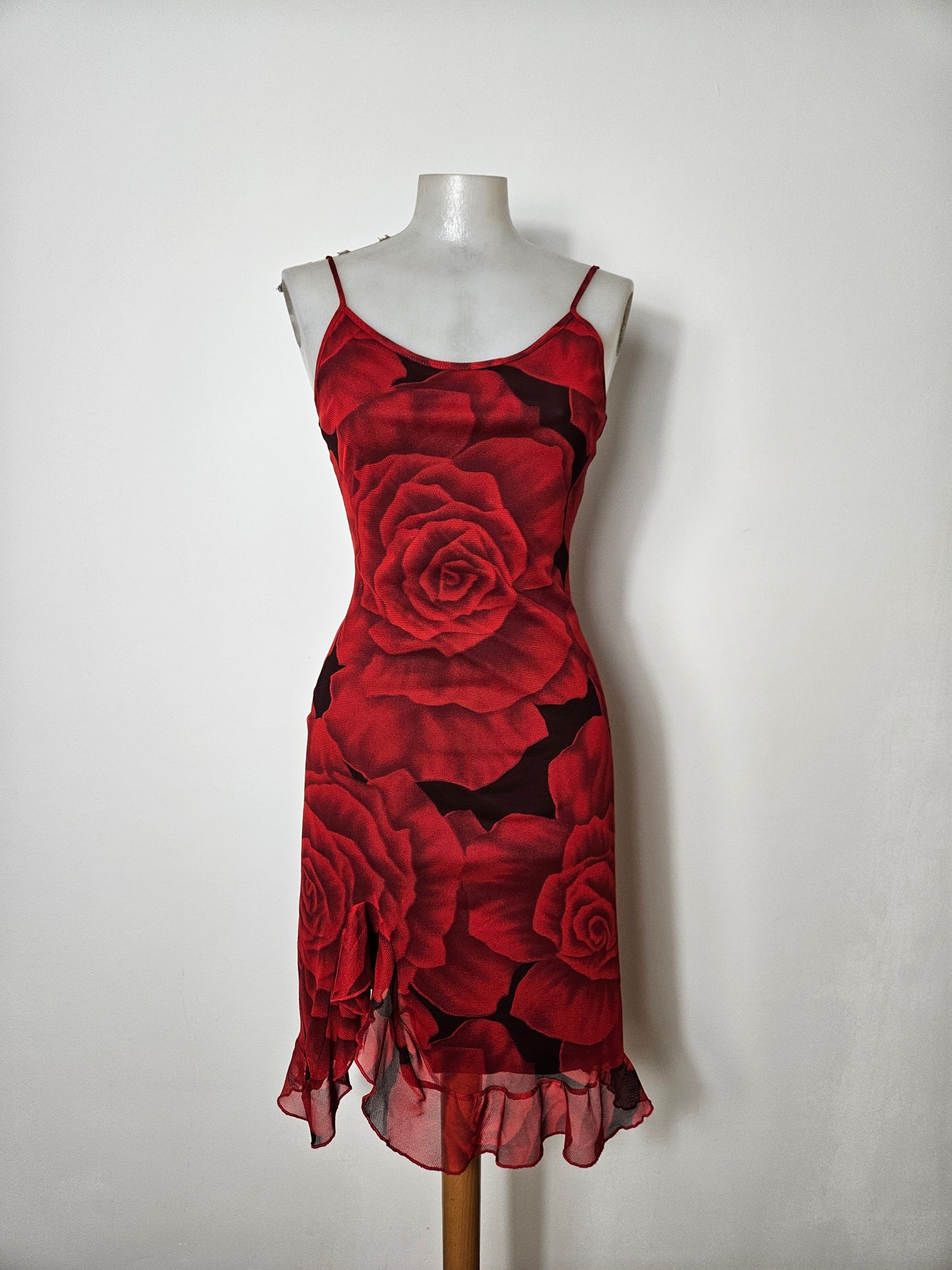 Robe courte motif floral