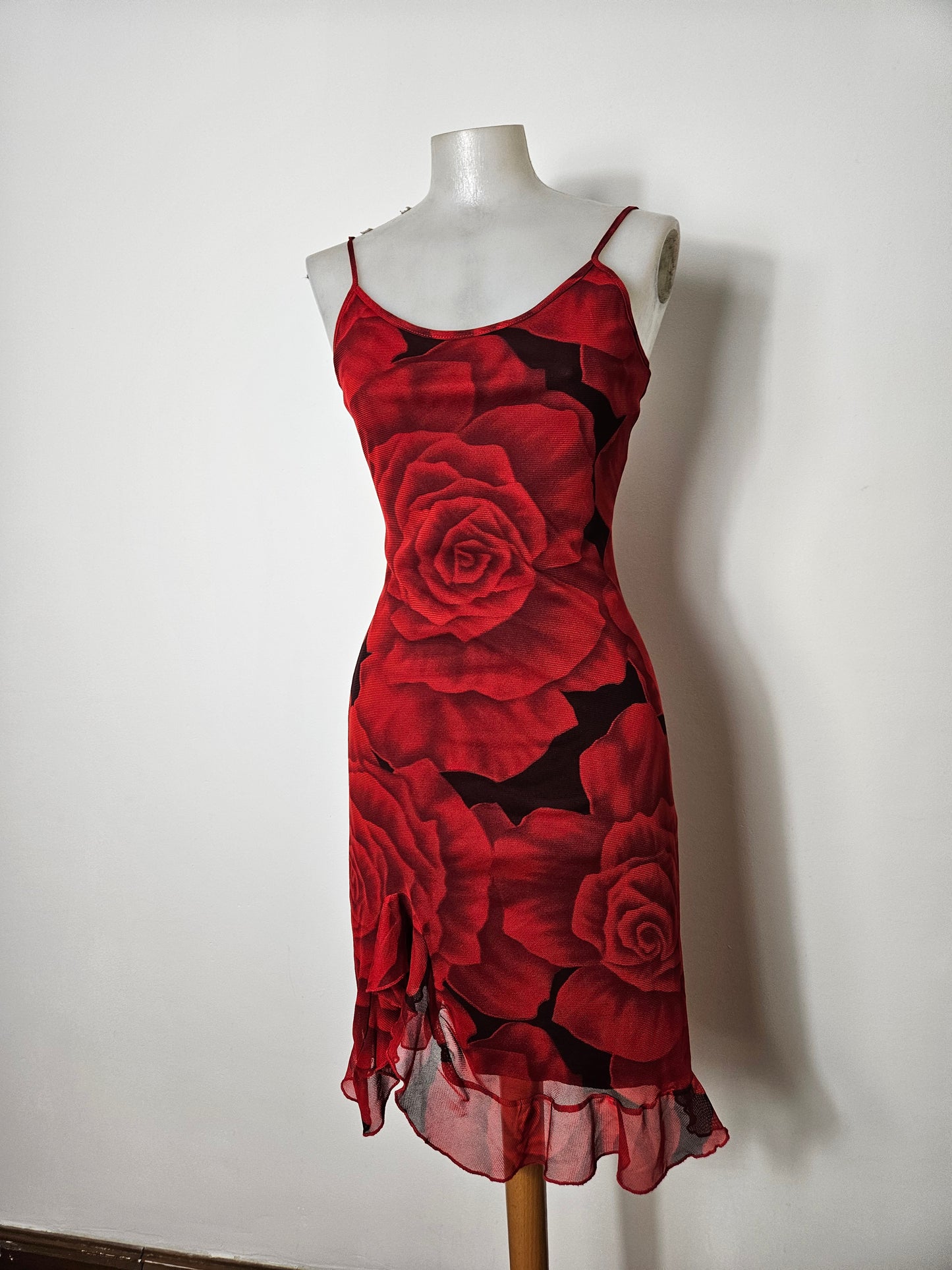 Robe courte motif floral