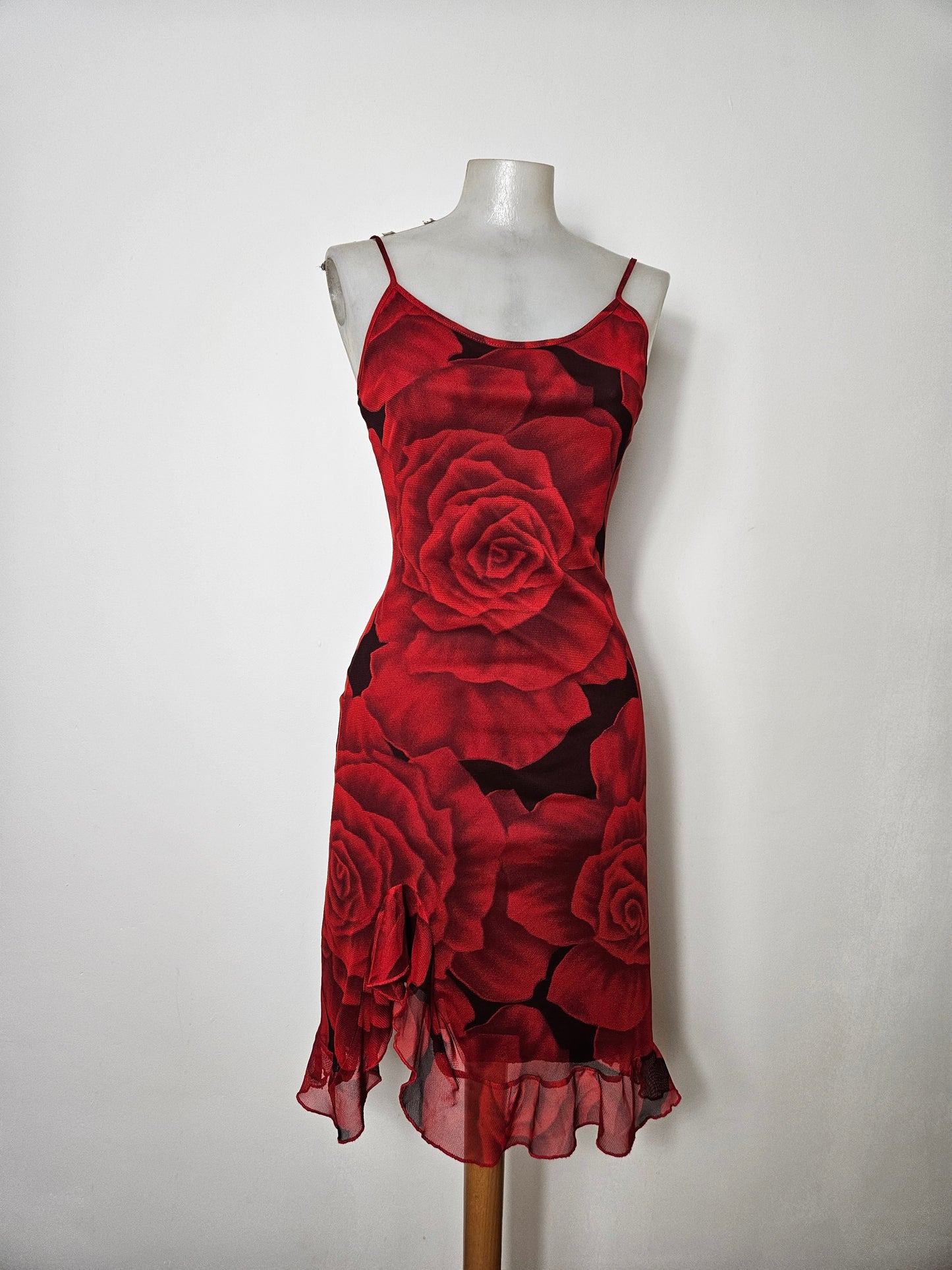 Robe courte motif floral