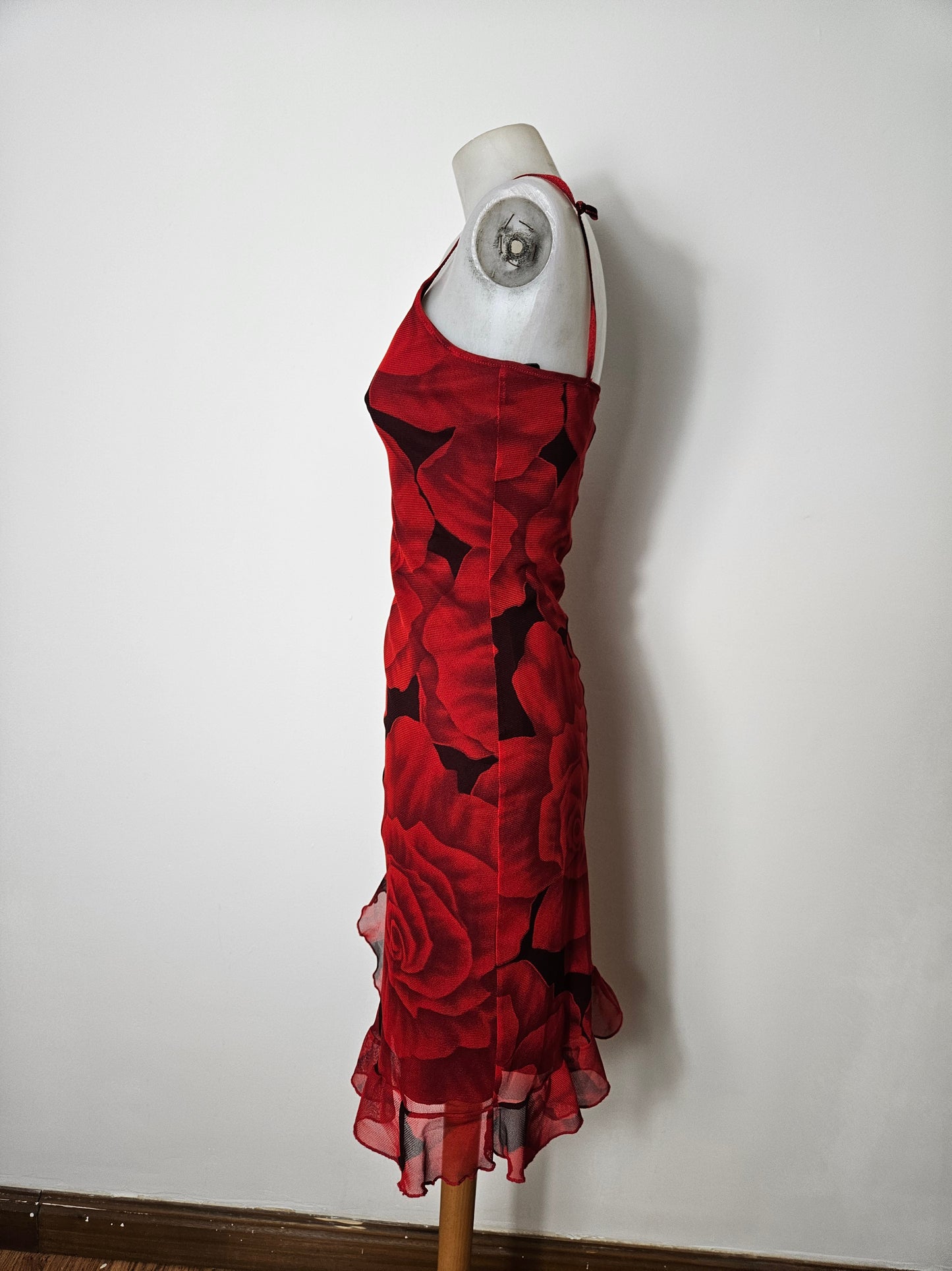 Robe courte motif floral