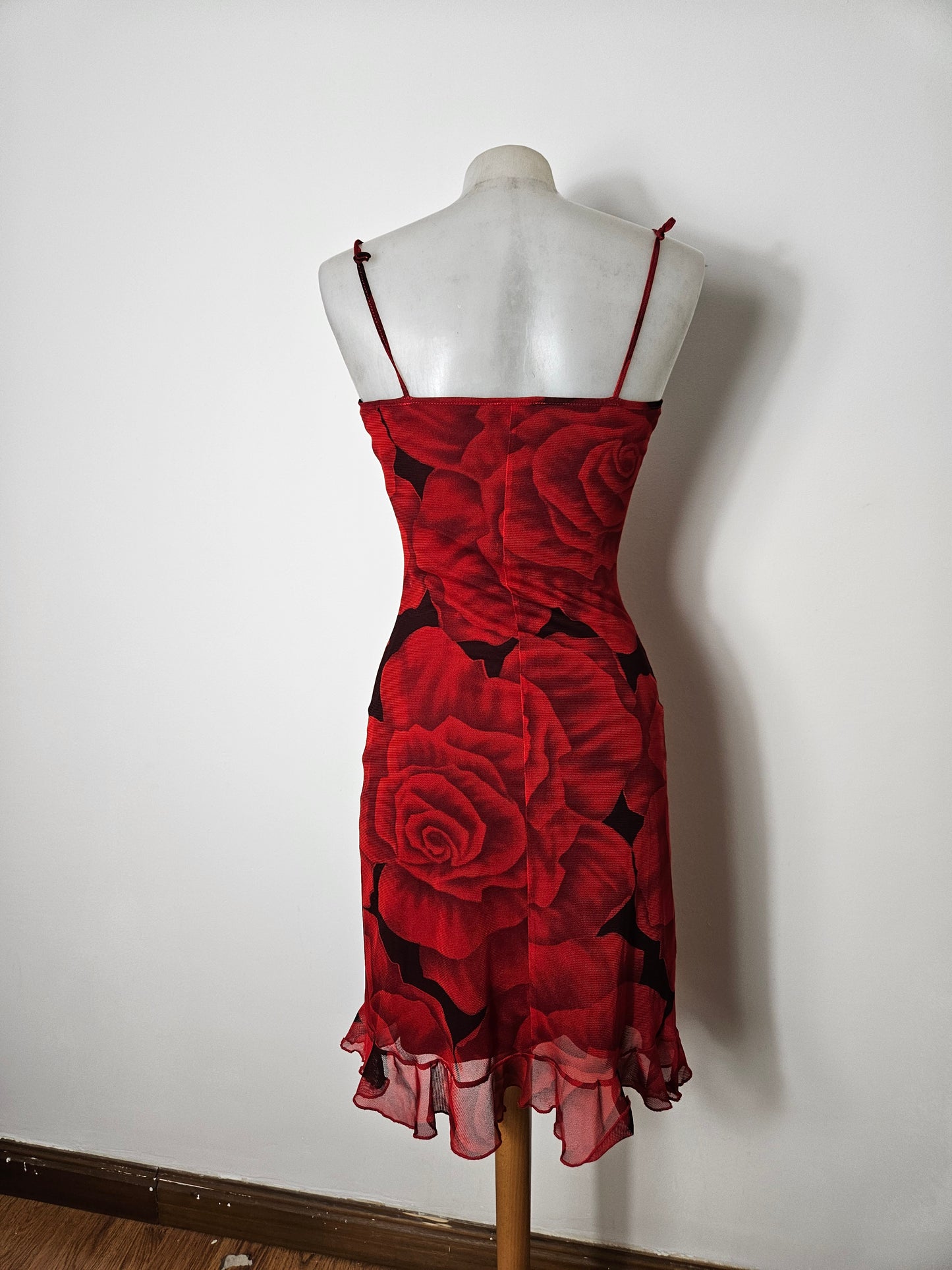 Robe courte motif floral