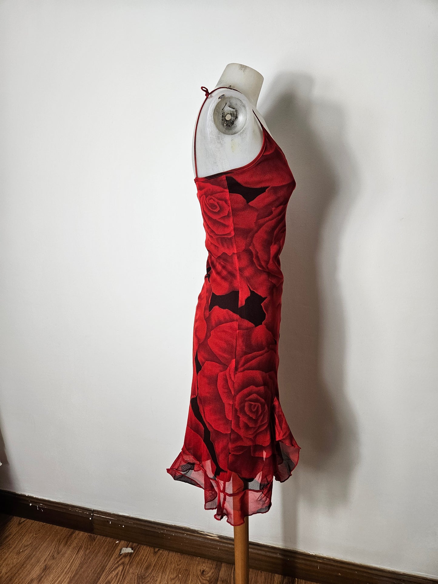 Robe courte motif floral