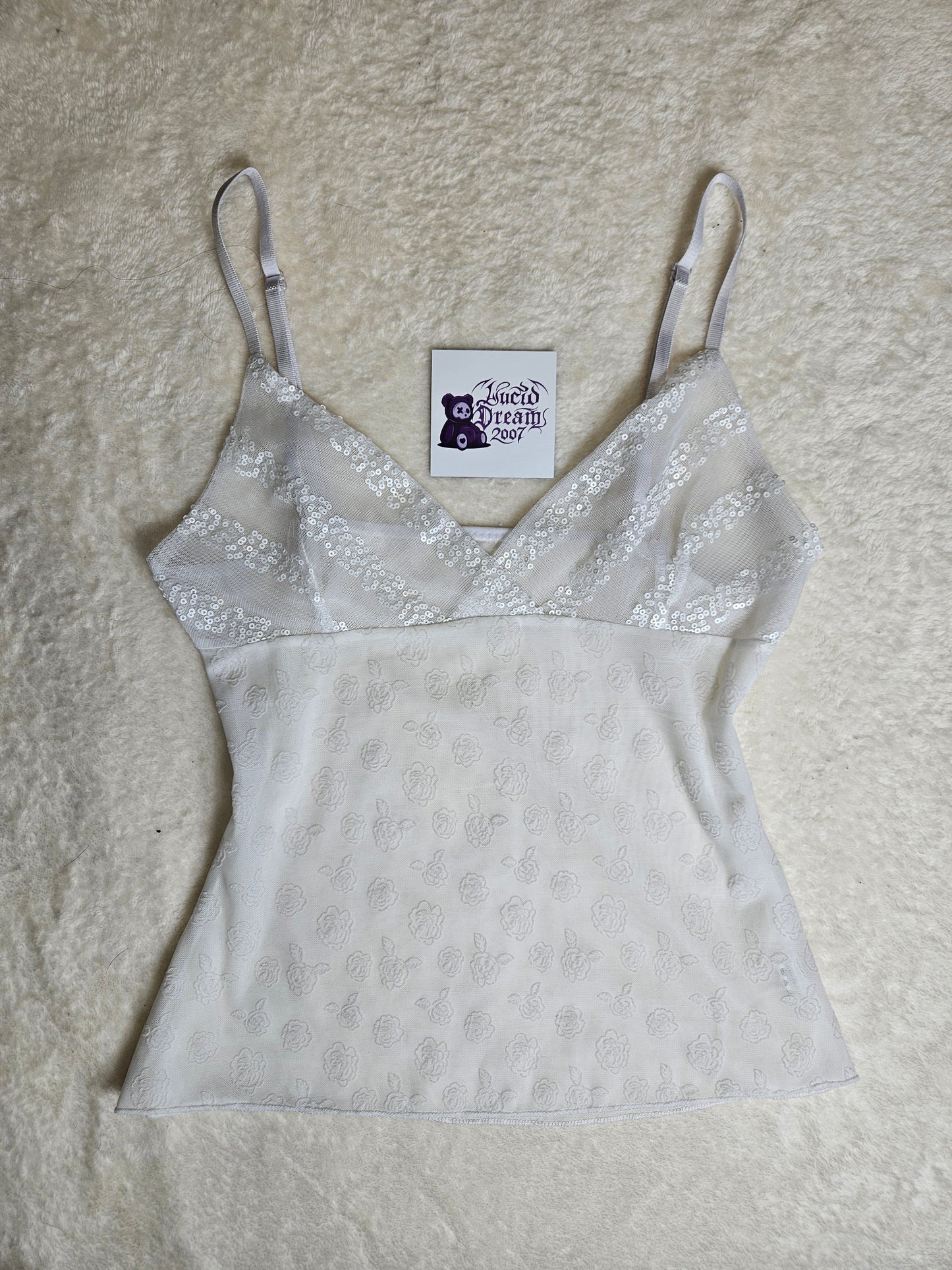 Caraco en voile blanc