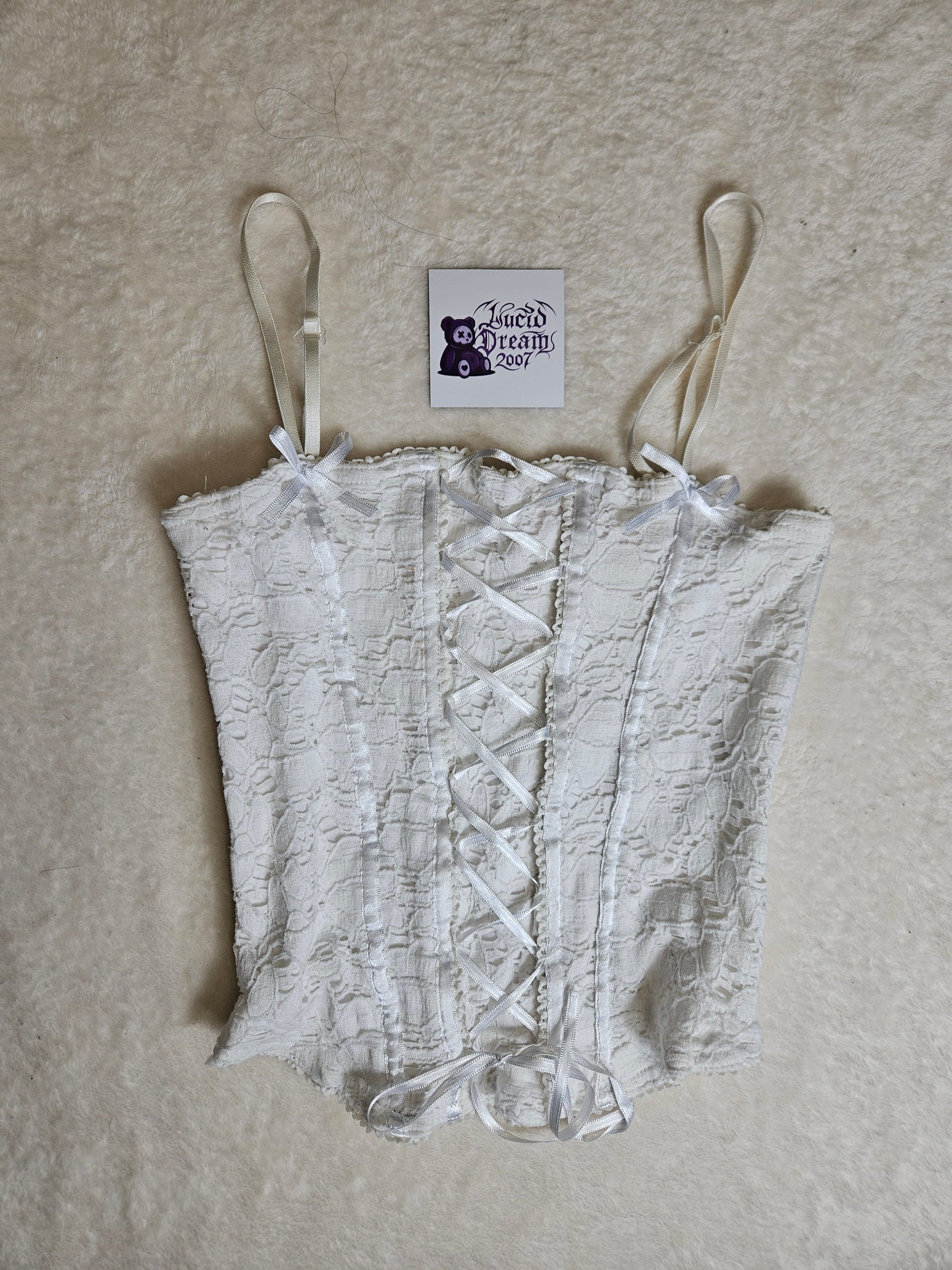 Haut esprit corset blanc