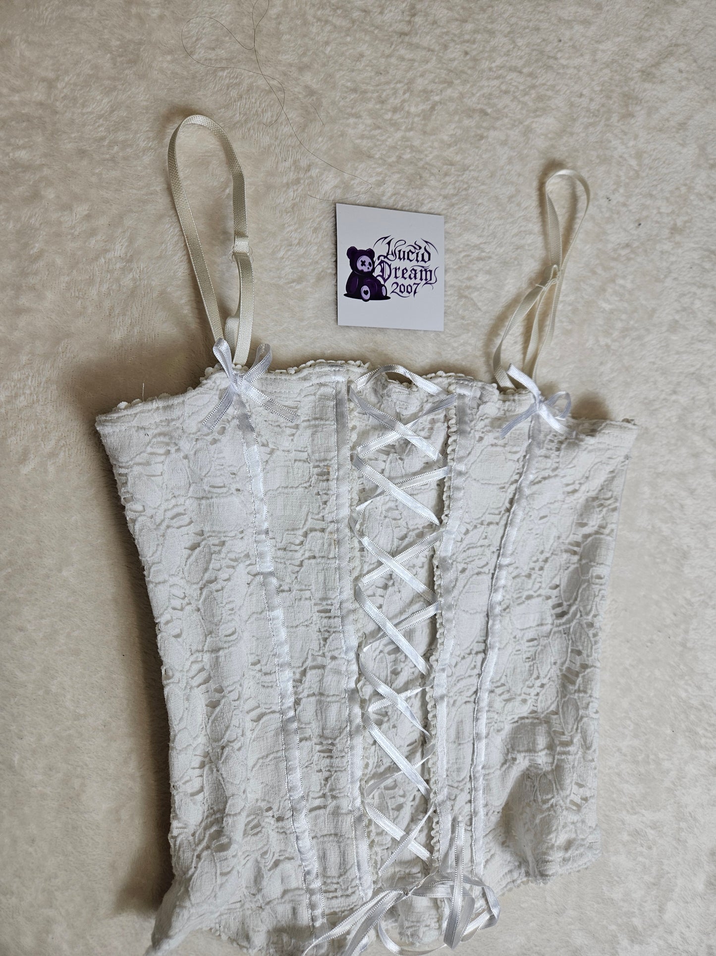 Haut esprit corset blanc