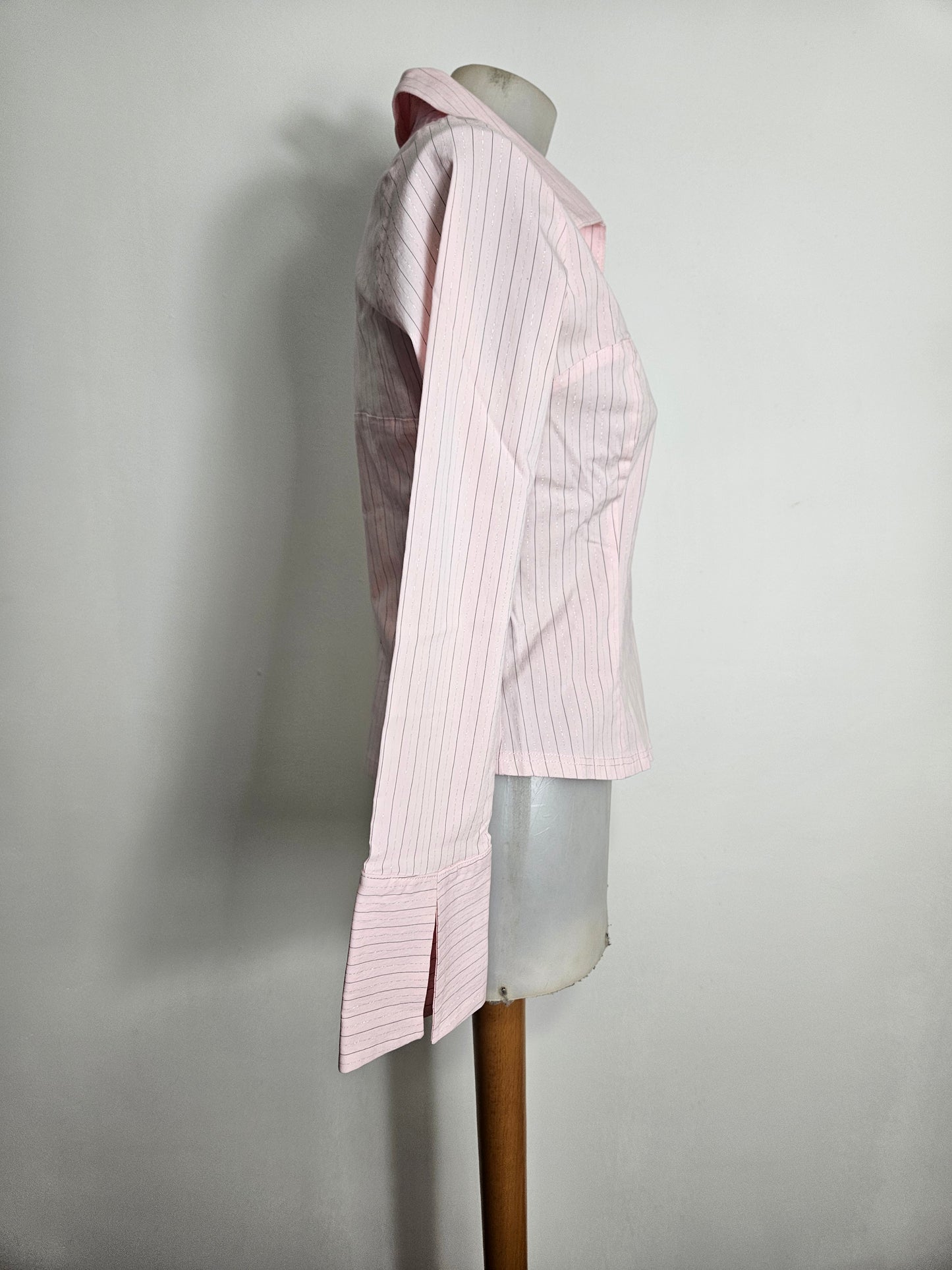 Chemise rayée fermeture crochets