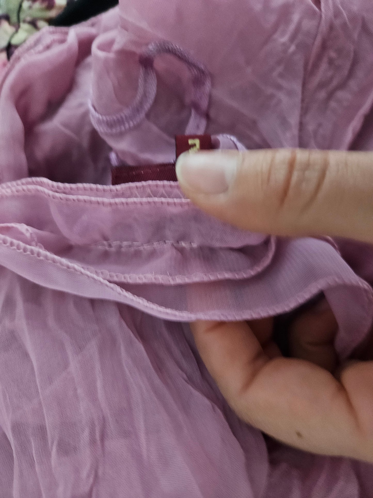 Blusa de gasa rosa