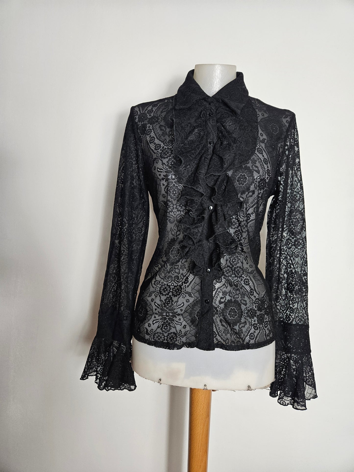 Black lace blouse