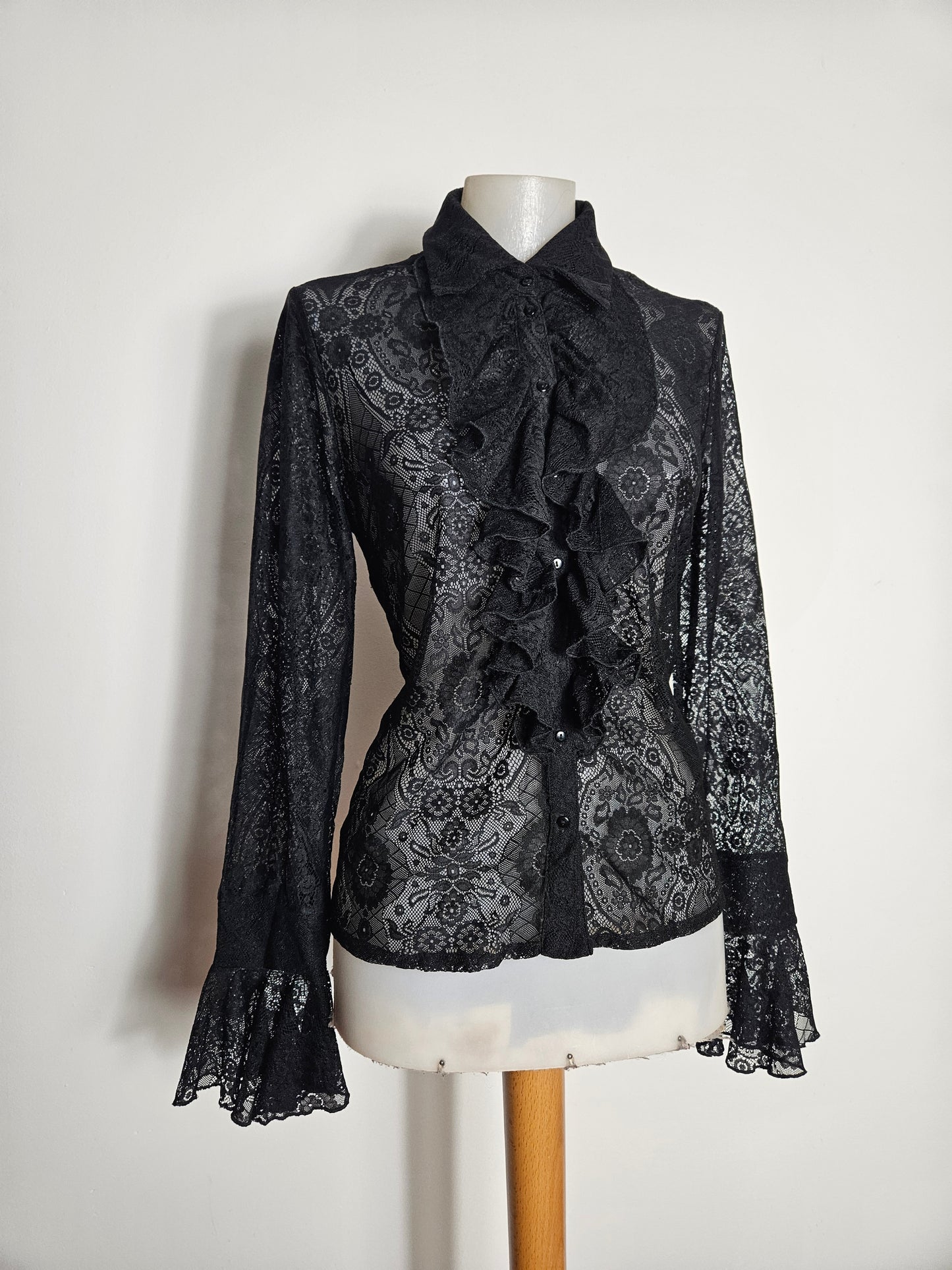 Black lace blouse