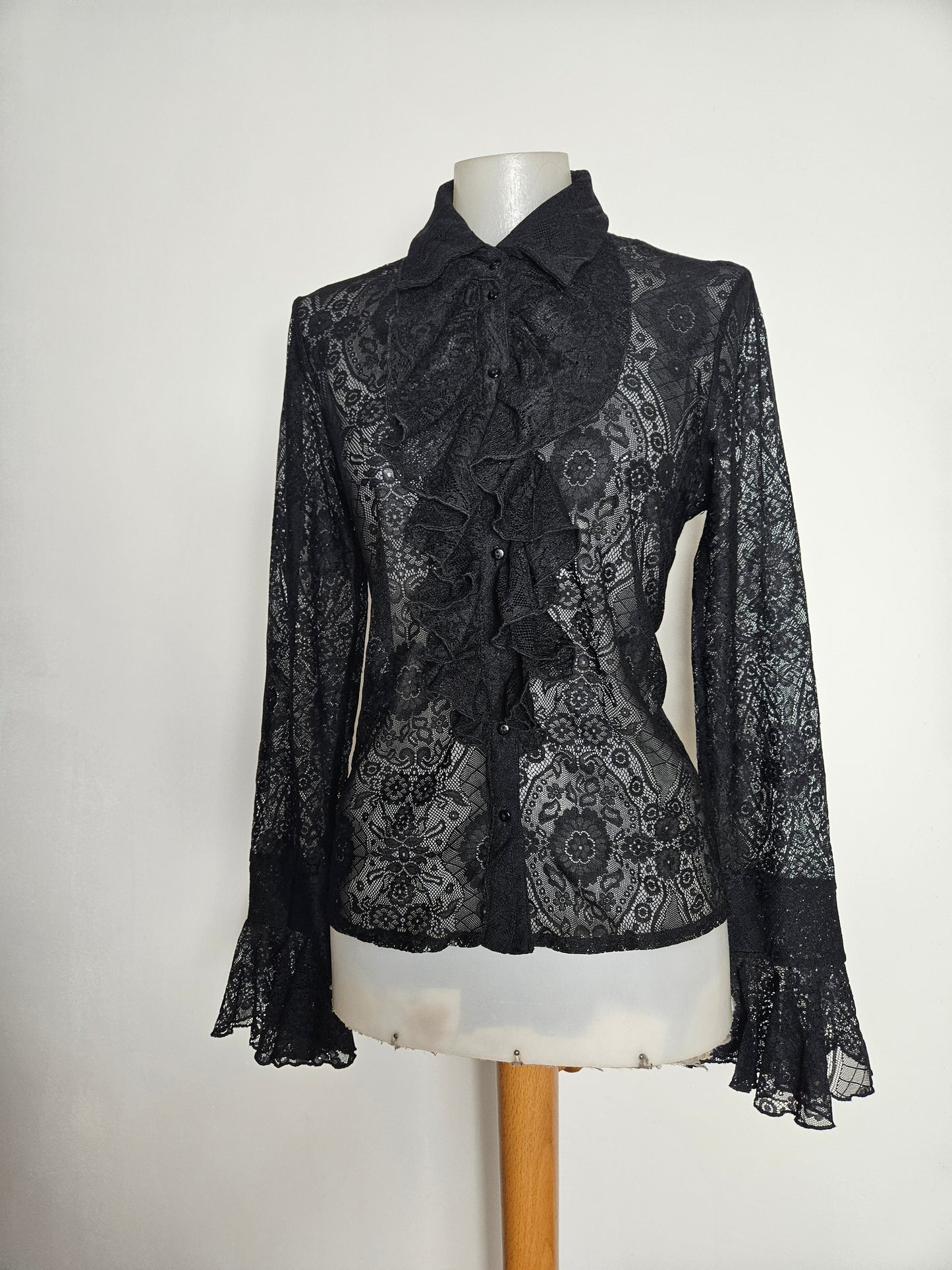 Black lace blouse
