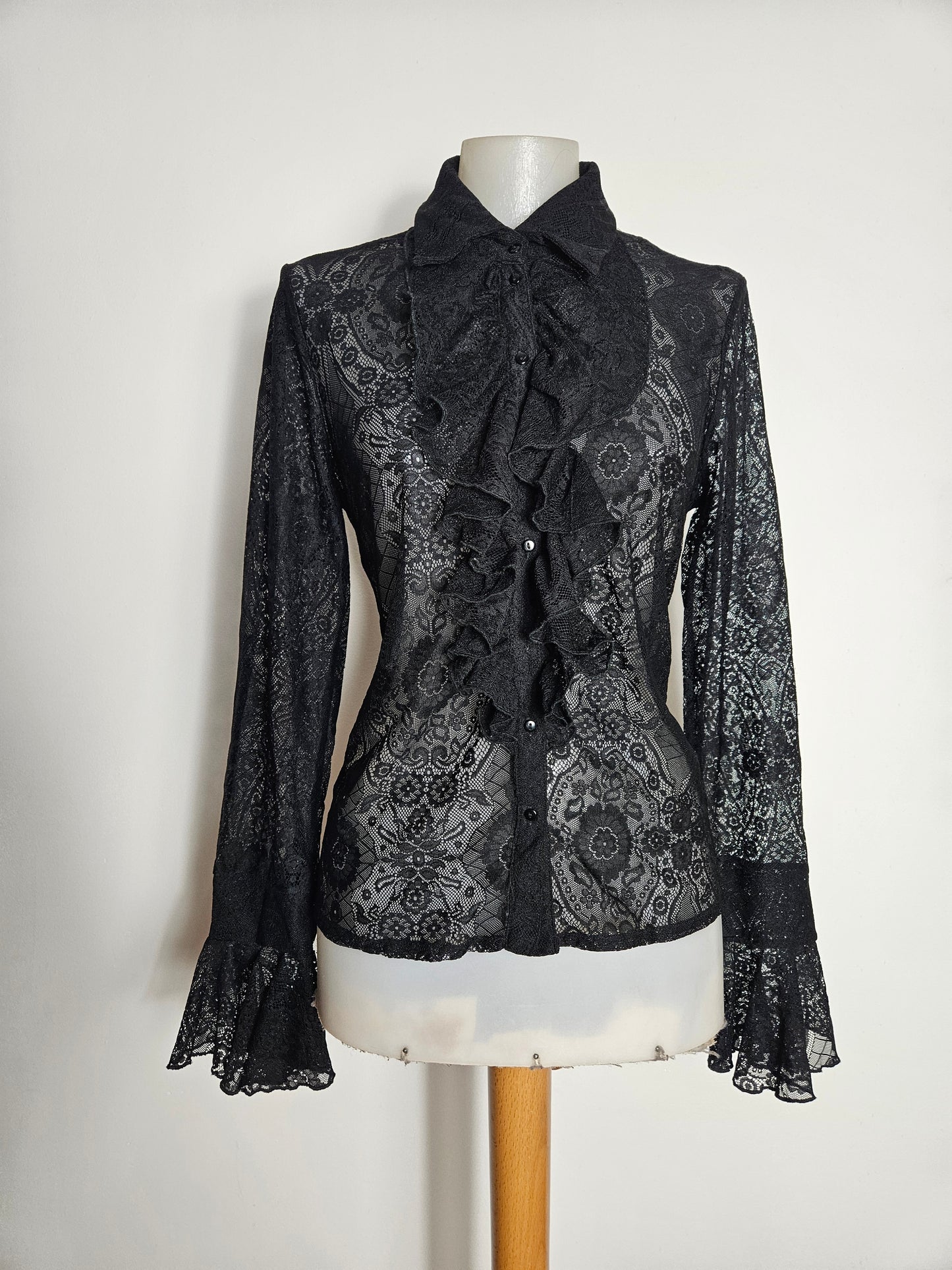 Black lace blouse
