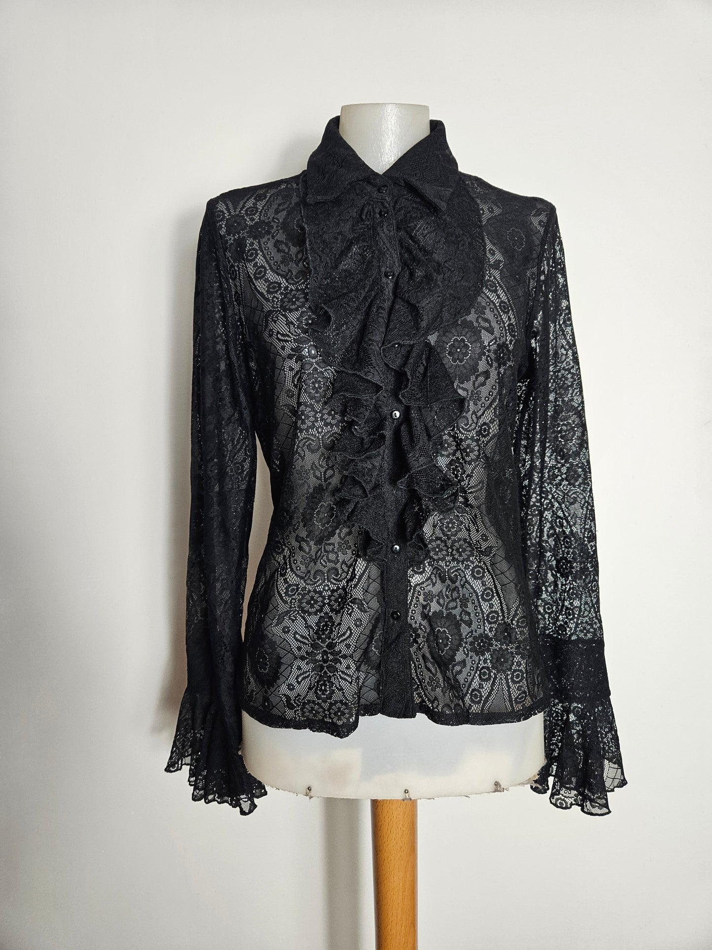 Black lace blouse