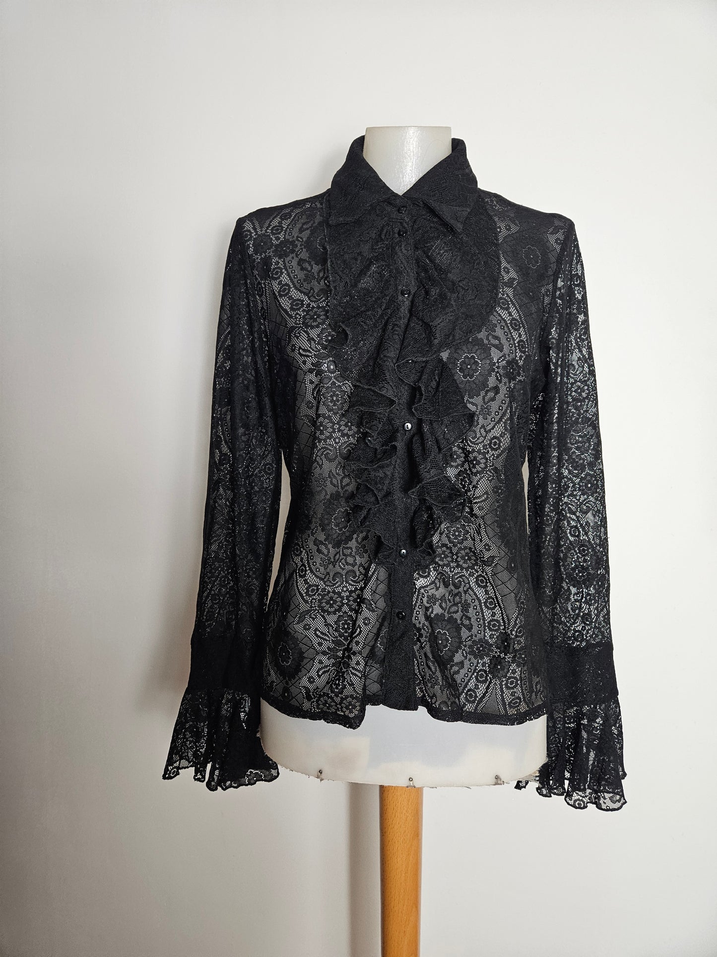 Black lace blouse