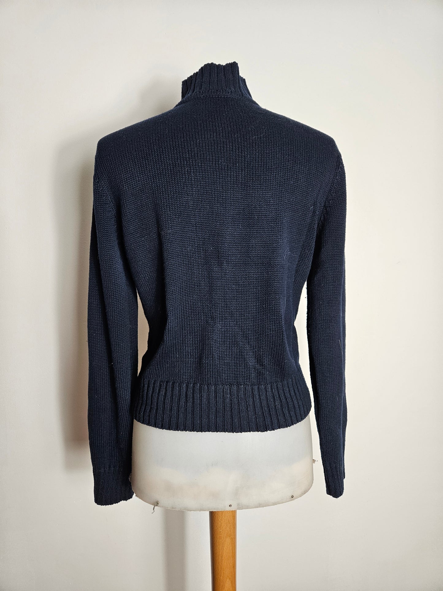 Pull double zip bleu