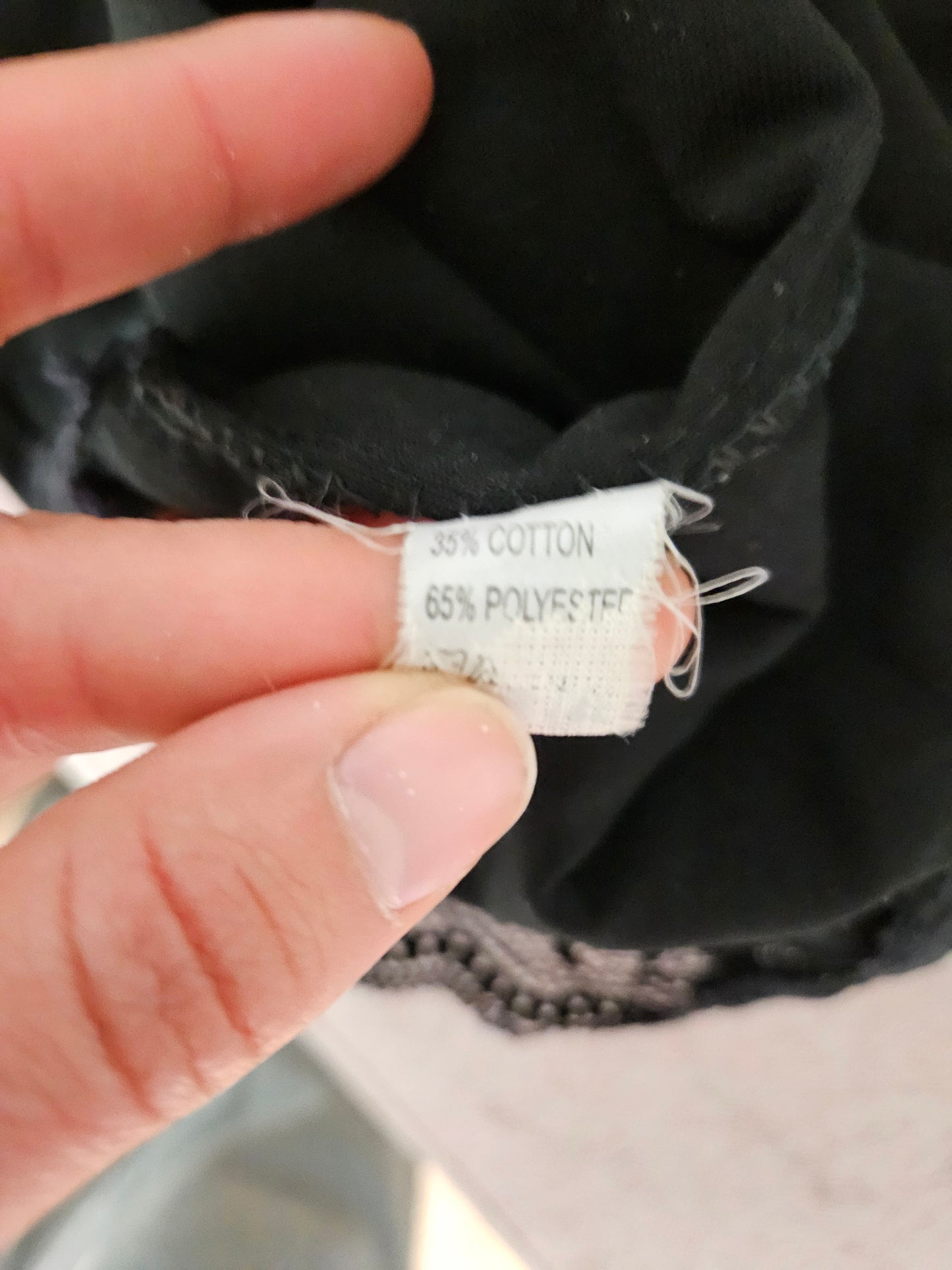 Black voile and lace top