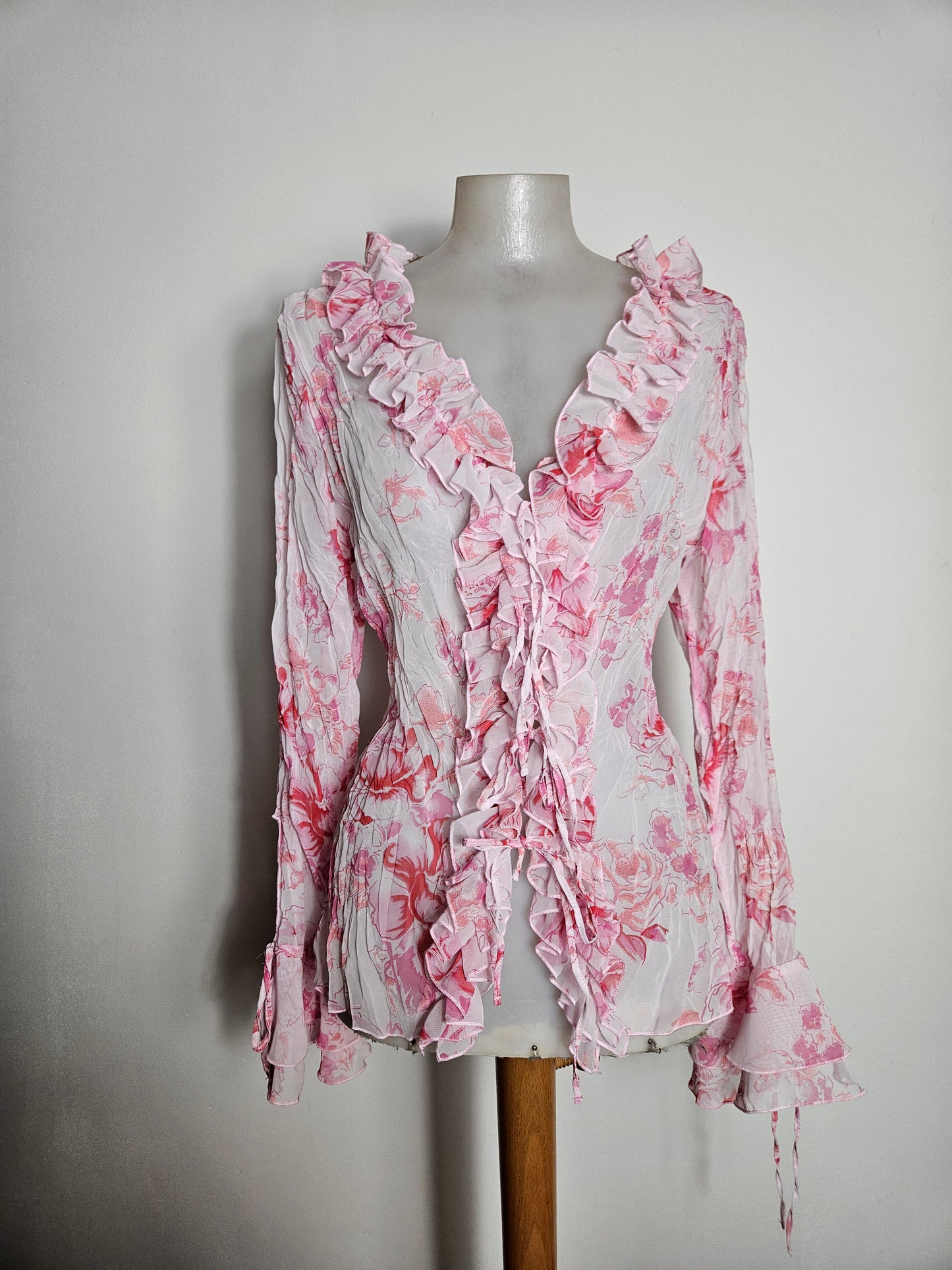 Chemisier en voile fleuri