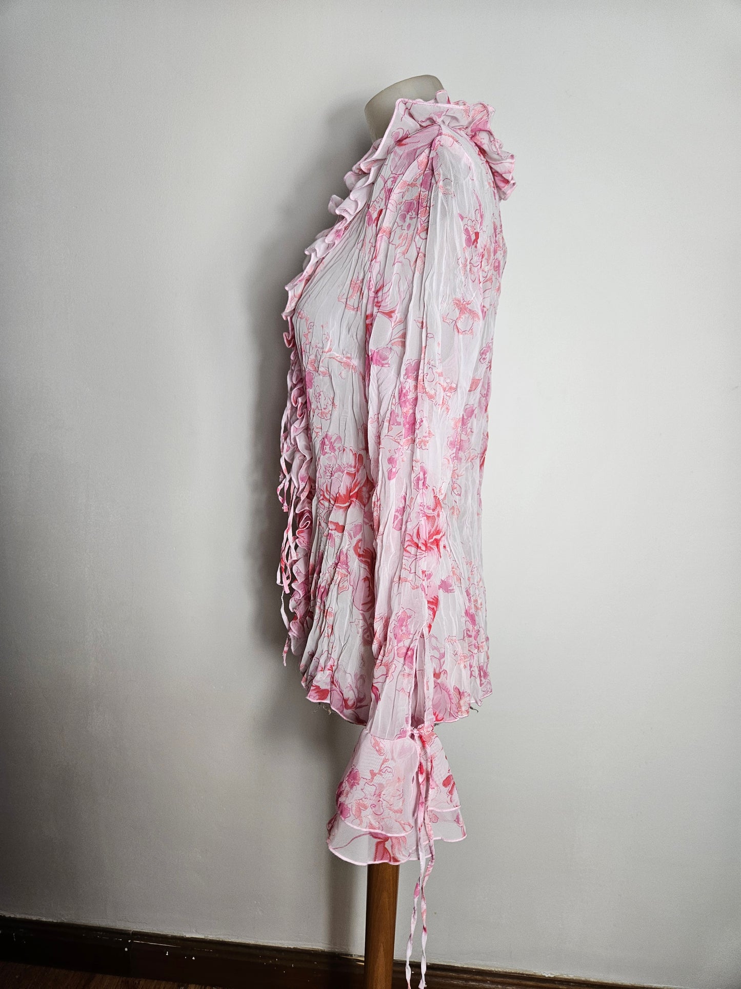 Chemisier en voile fleuri