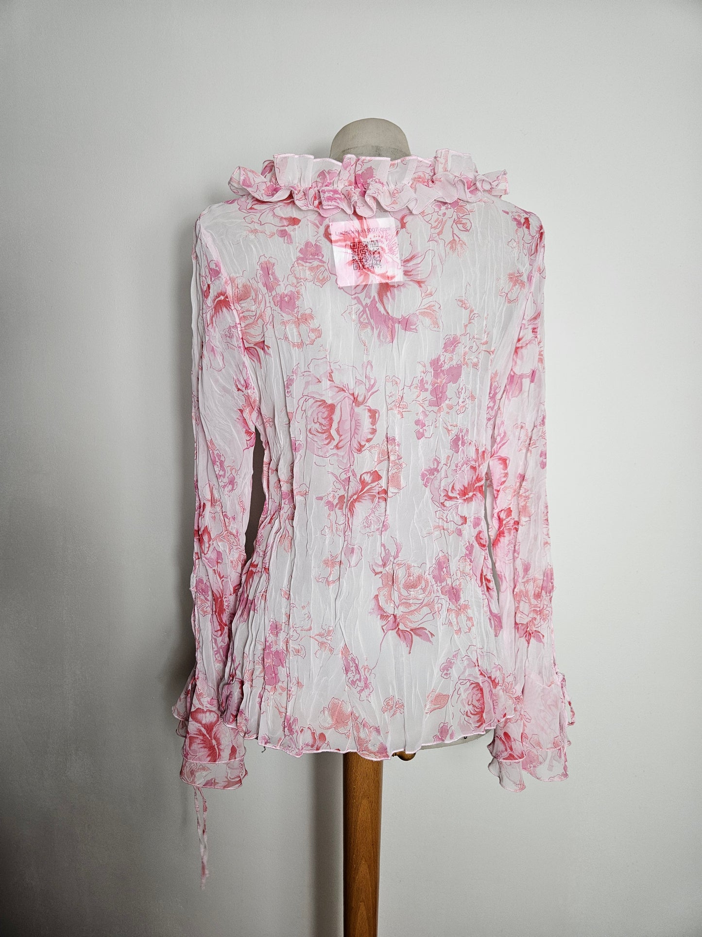 Chemisier en voile fleuri