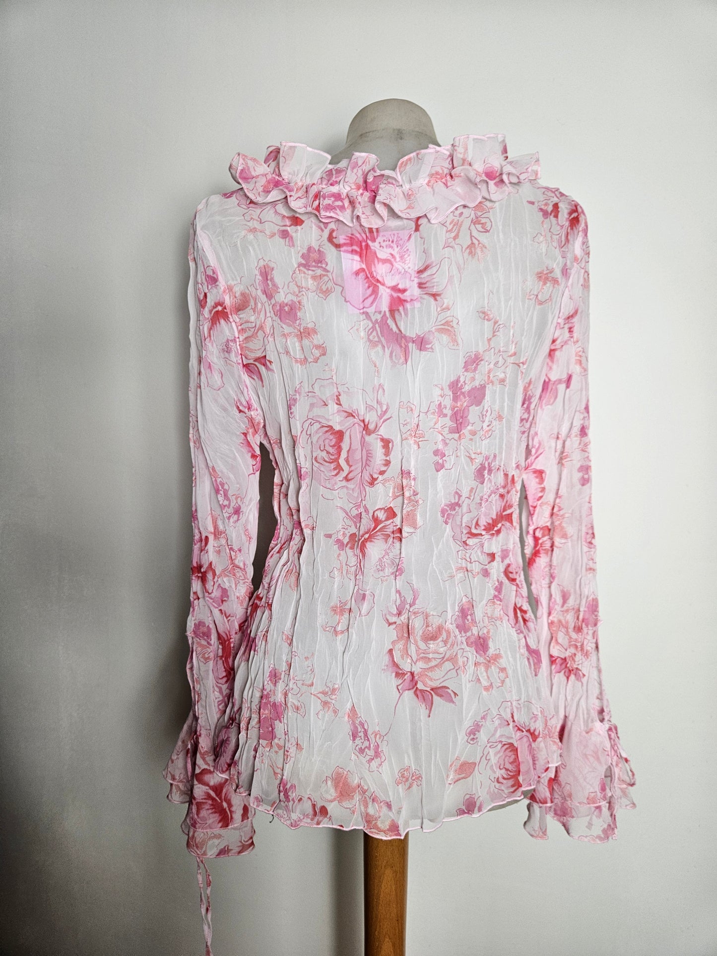 Chemisier en voile fleuri