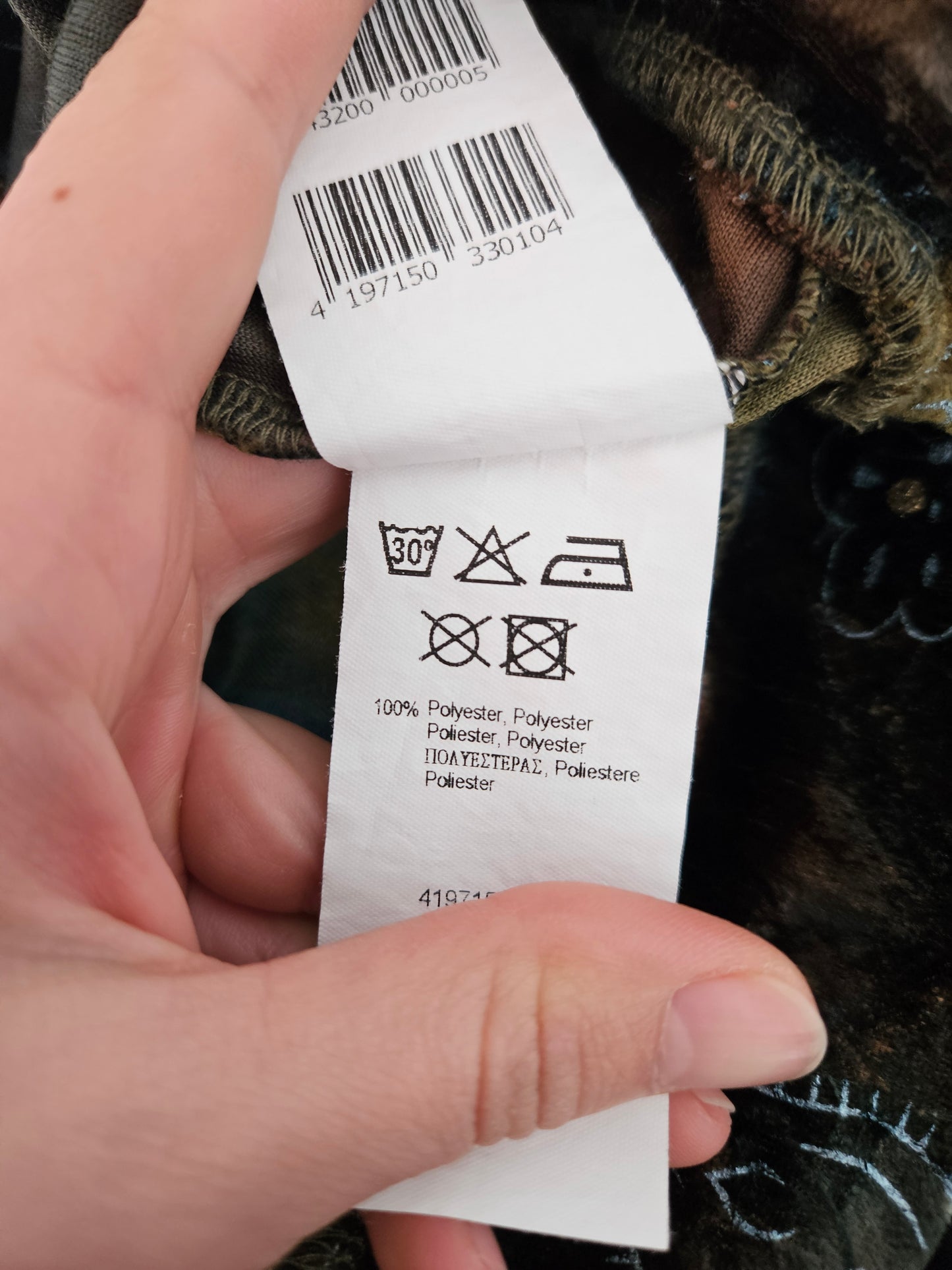 Bustier en velours ras à arabesques