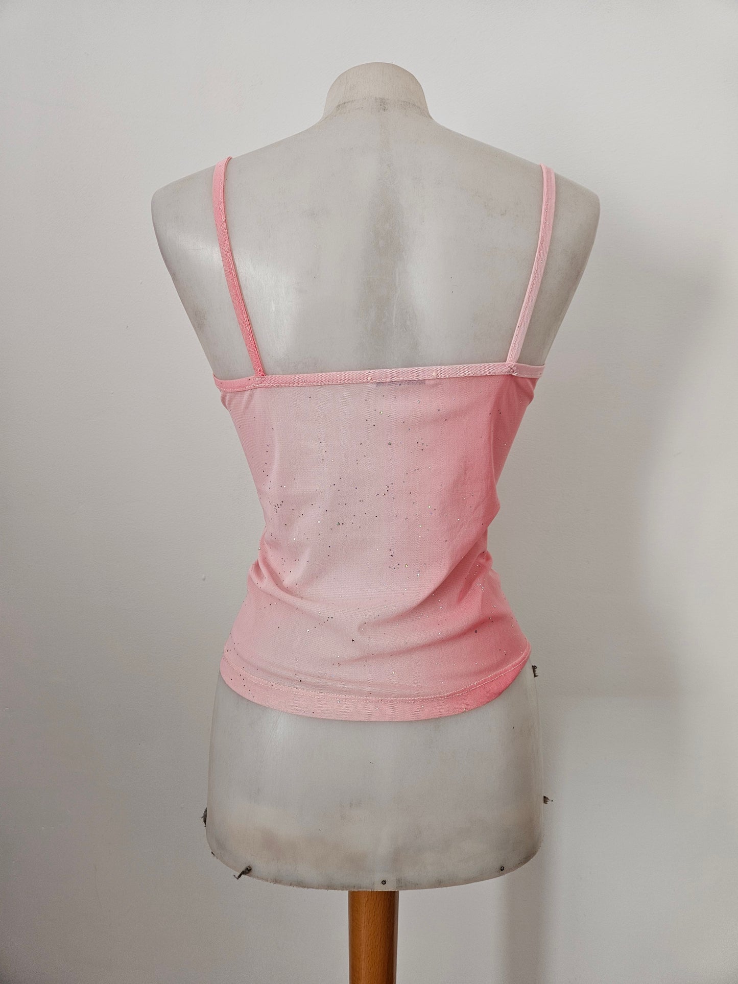 Haut en voile à laçage