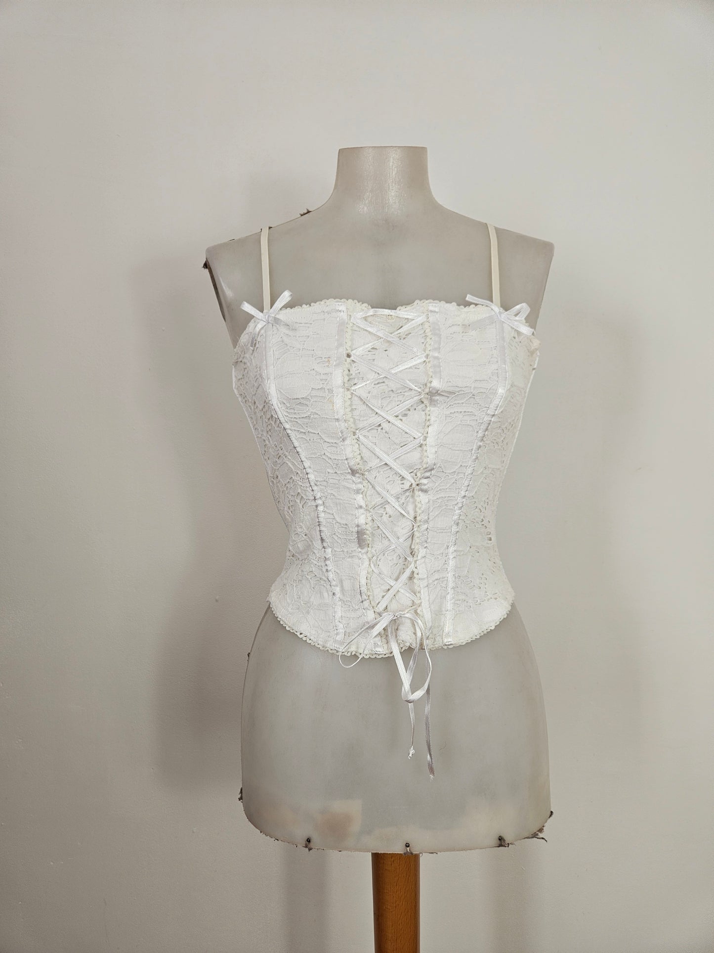 Haut esprit corset blanc