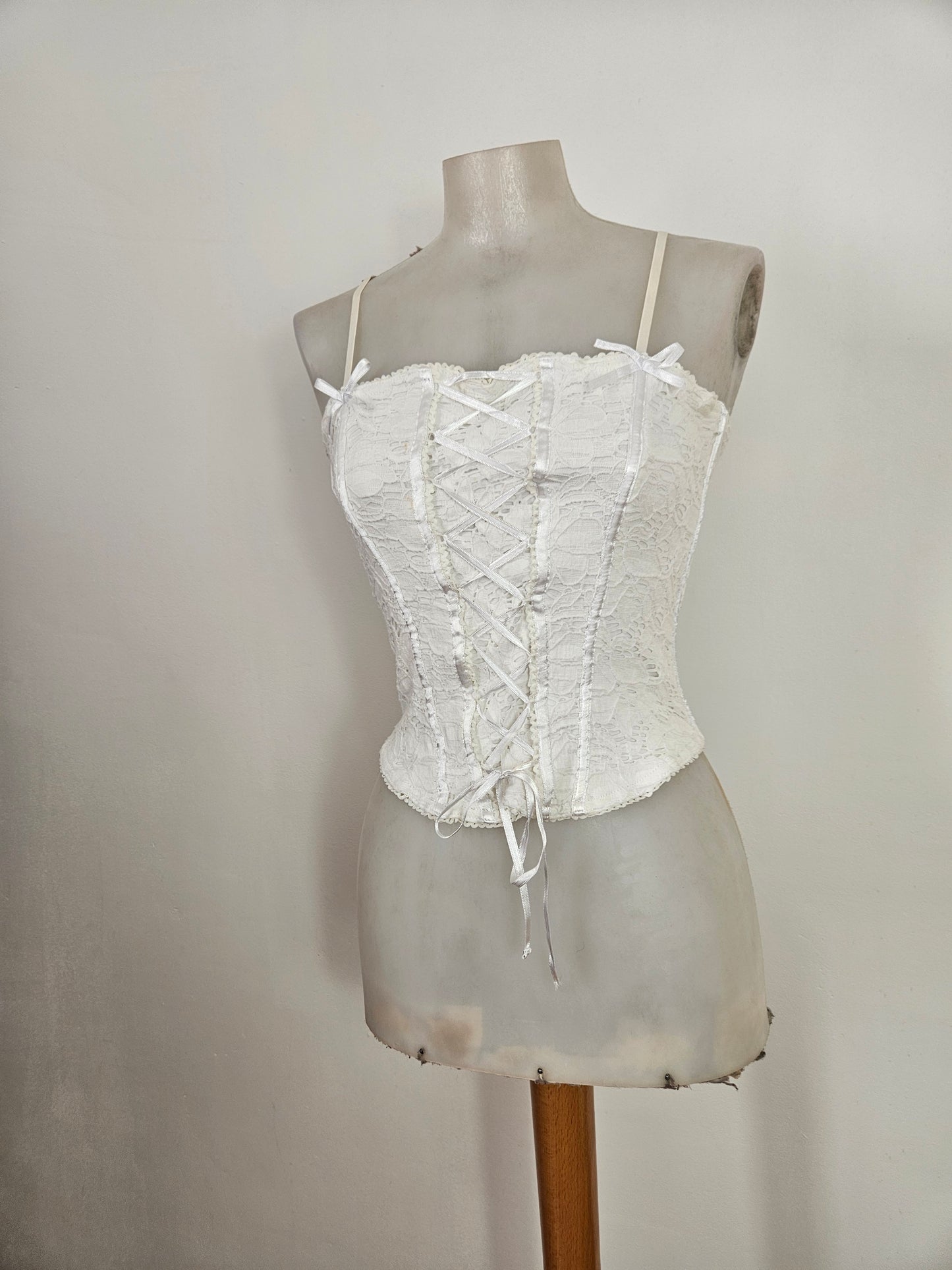 Haut esprit corset blanc