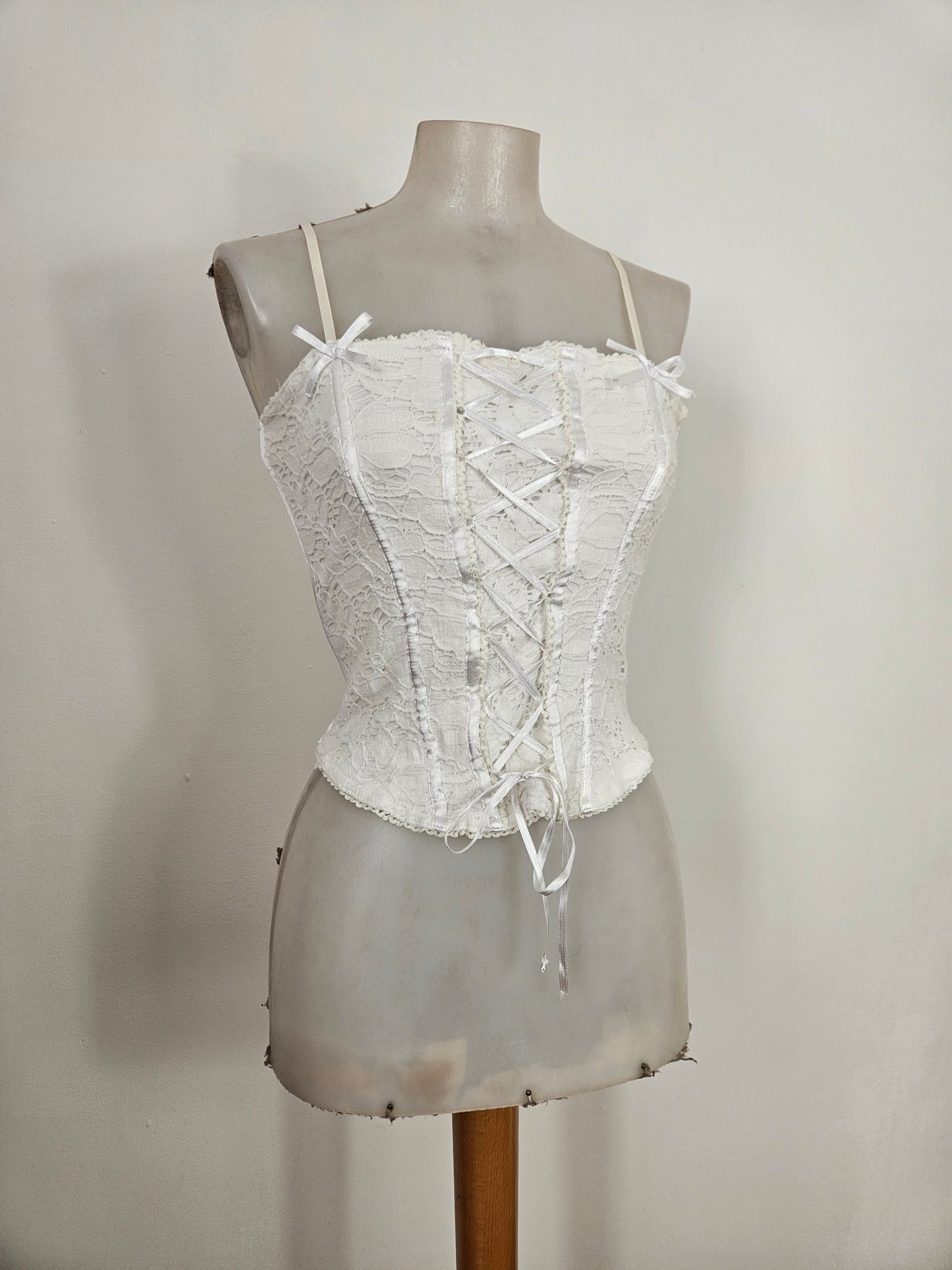Haut esprit corset blanc