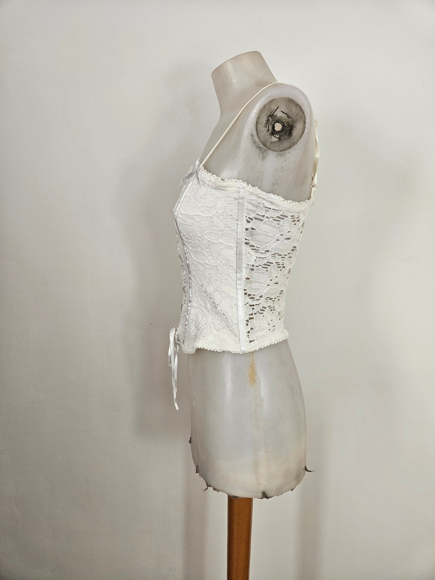 Haut esprit corset blanc