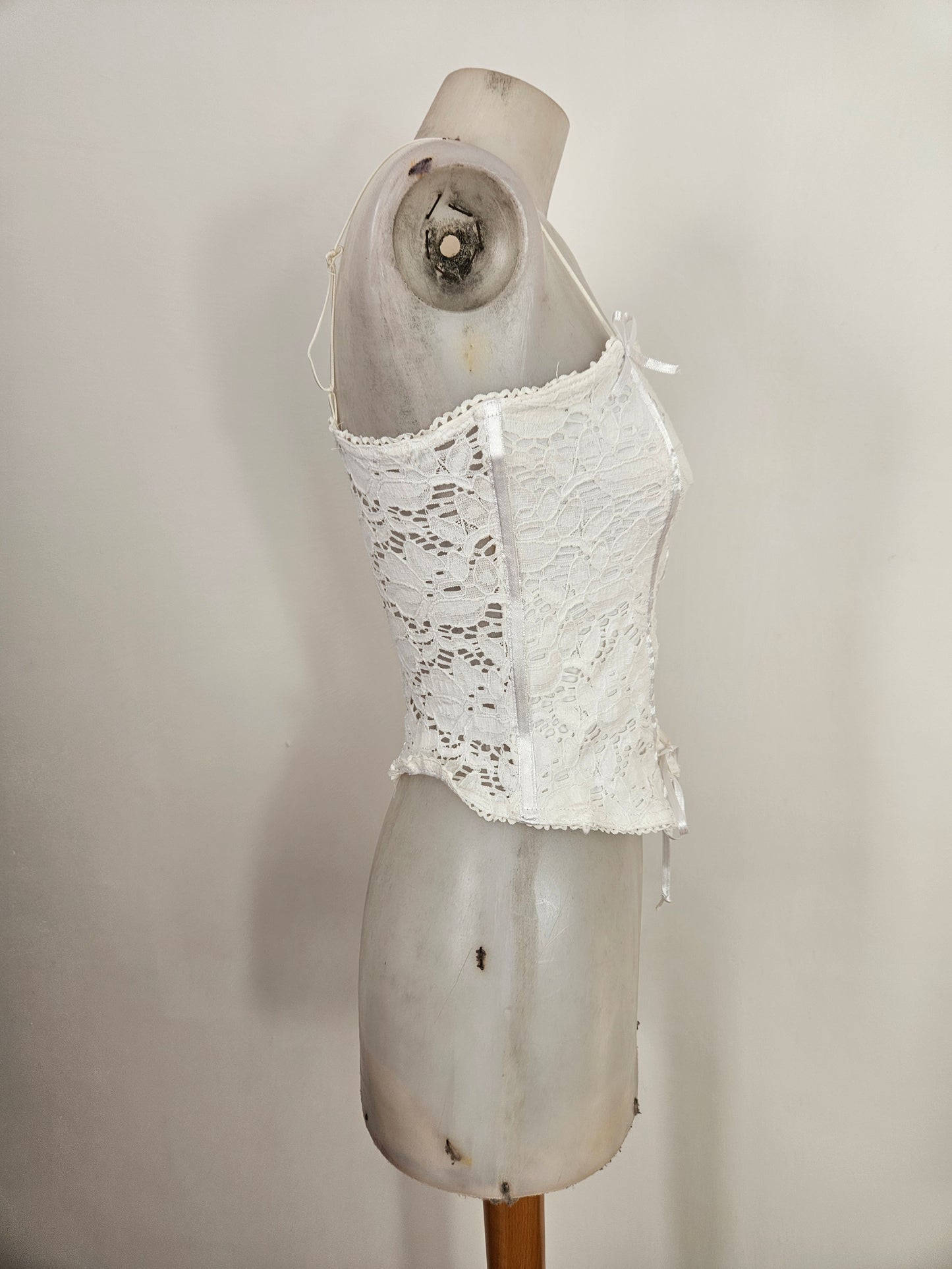 Haut esprit corset blanc