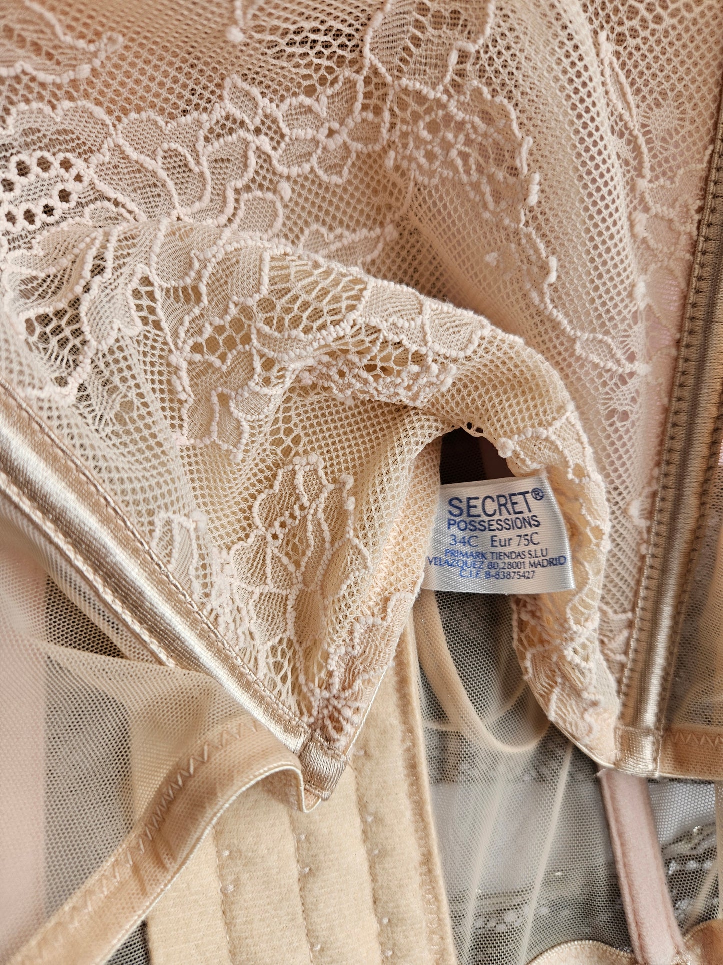 Bustier corset en voile et dentelle