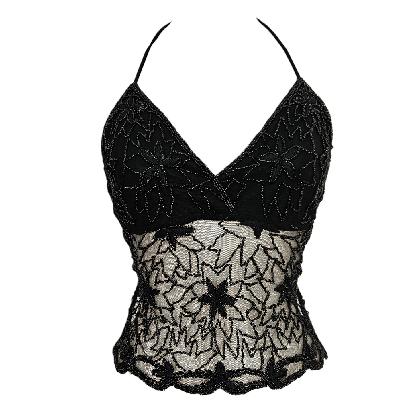 Dos nu brodé de perles