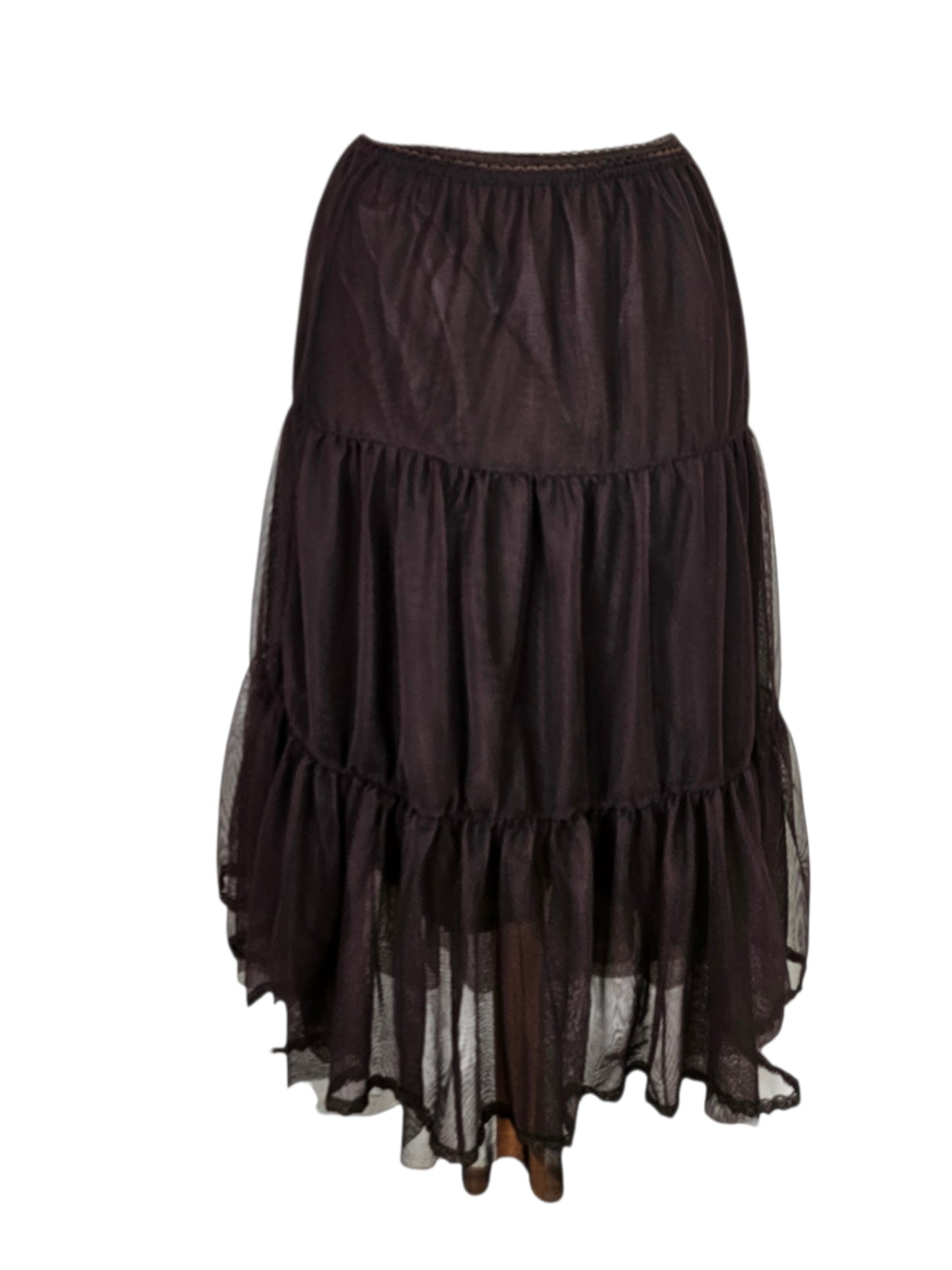 Jupe en voile marron