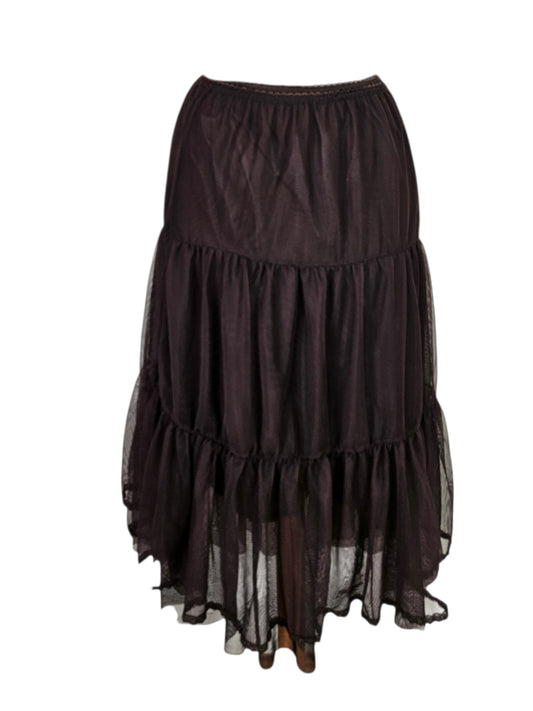 Jupe en voile marron