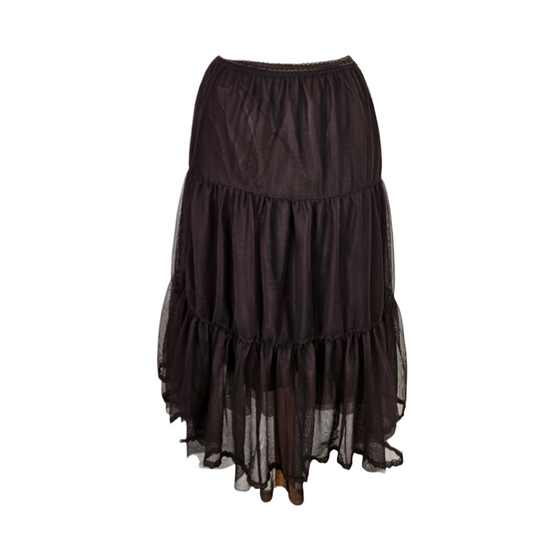 Jupe en voile marron