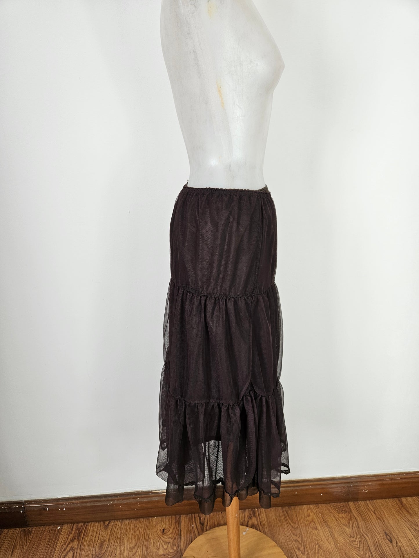 Jupe en voile marron