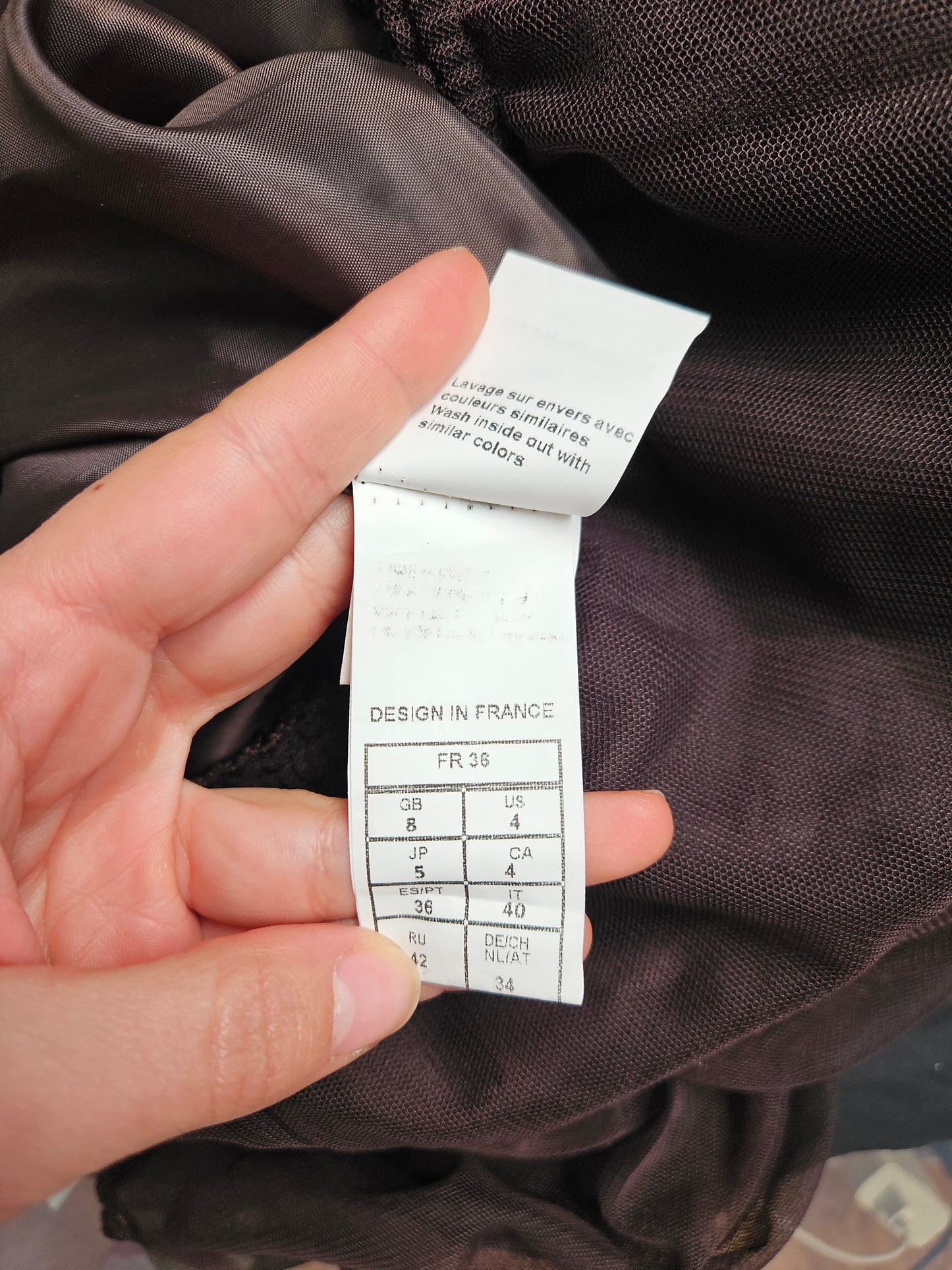 Jupe en voile marron