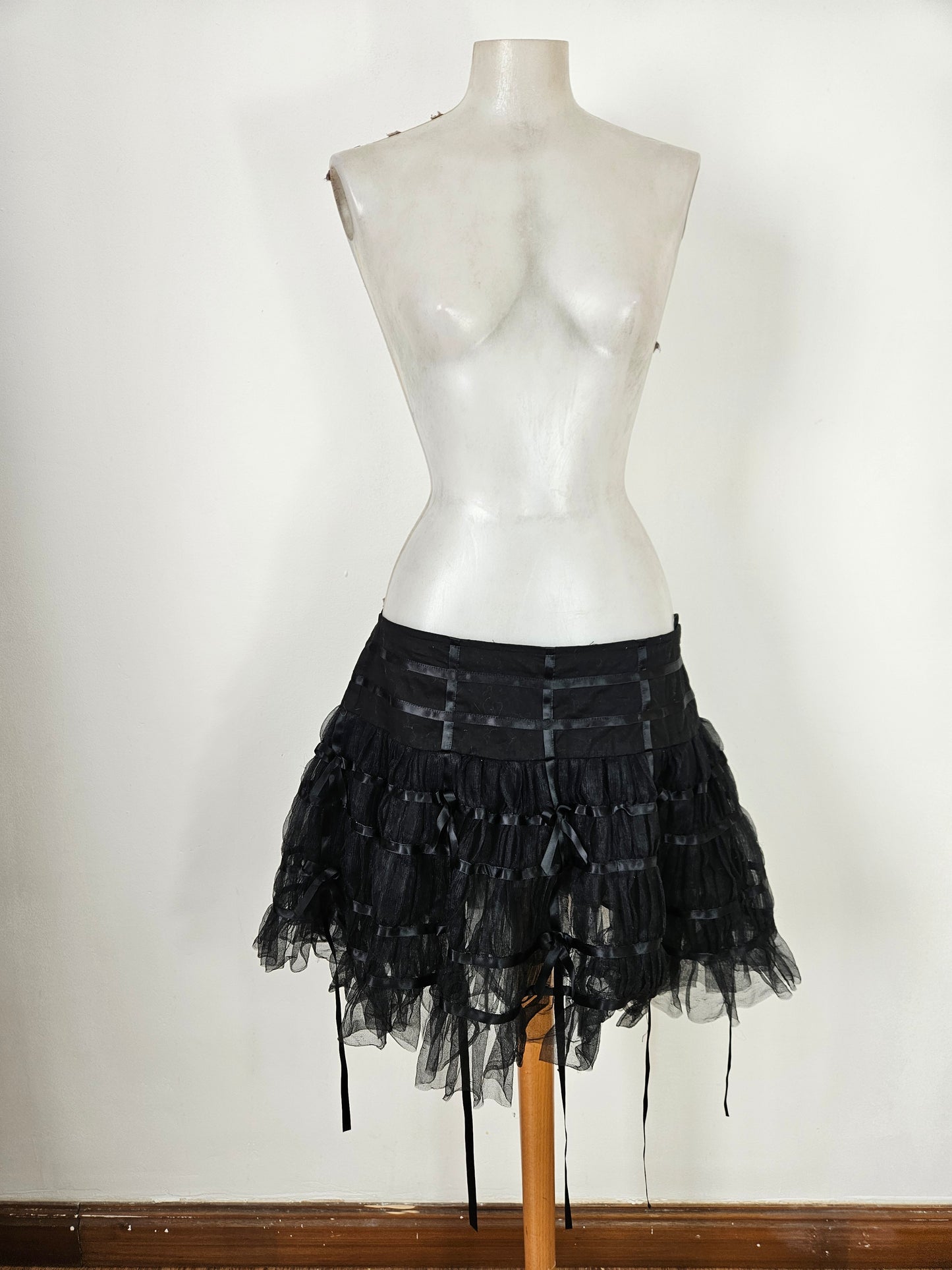 Mini jupe volants et ruban Hell Bunny