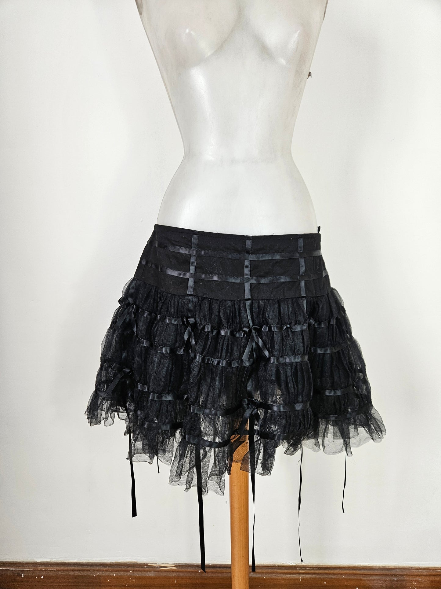 Mini jupe volants et ruban Hell Bunny