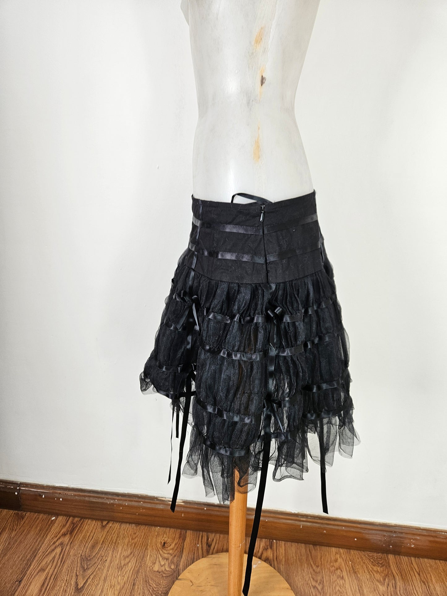 Mini jupe volants et ruban Hell Bunny