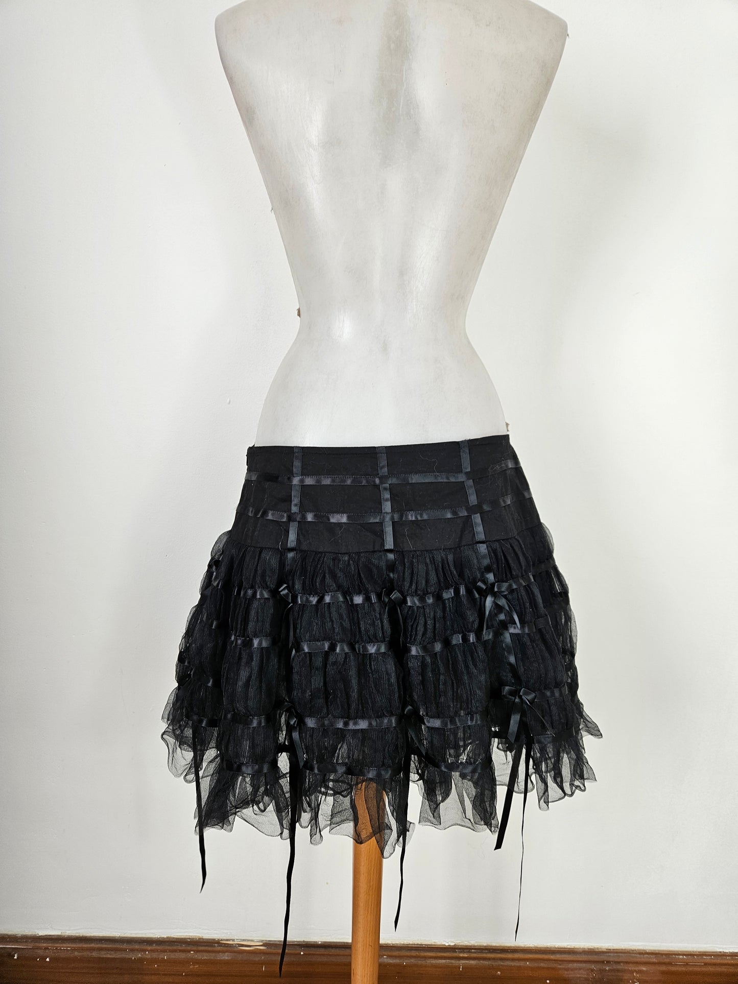 Mini jupe volants et ruban Hell Bunny