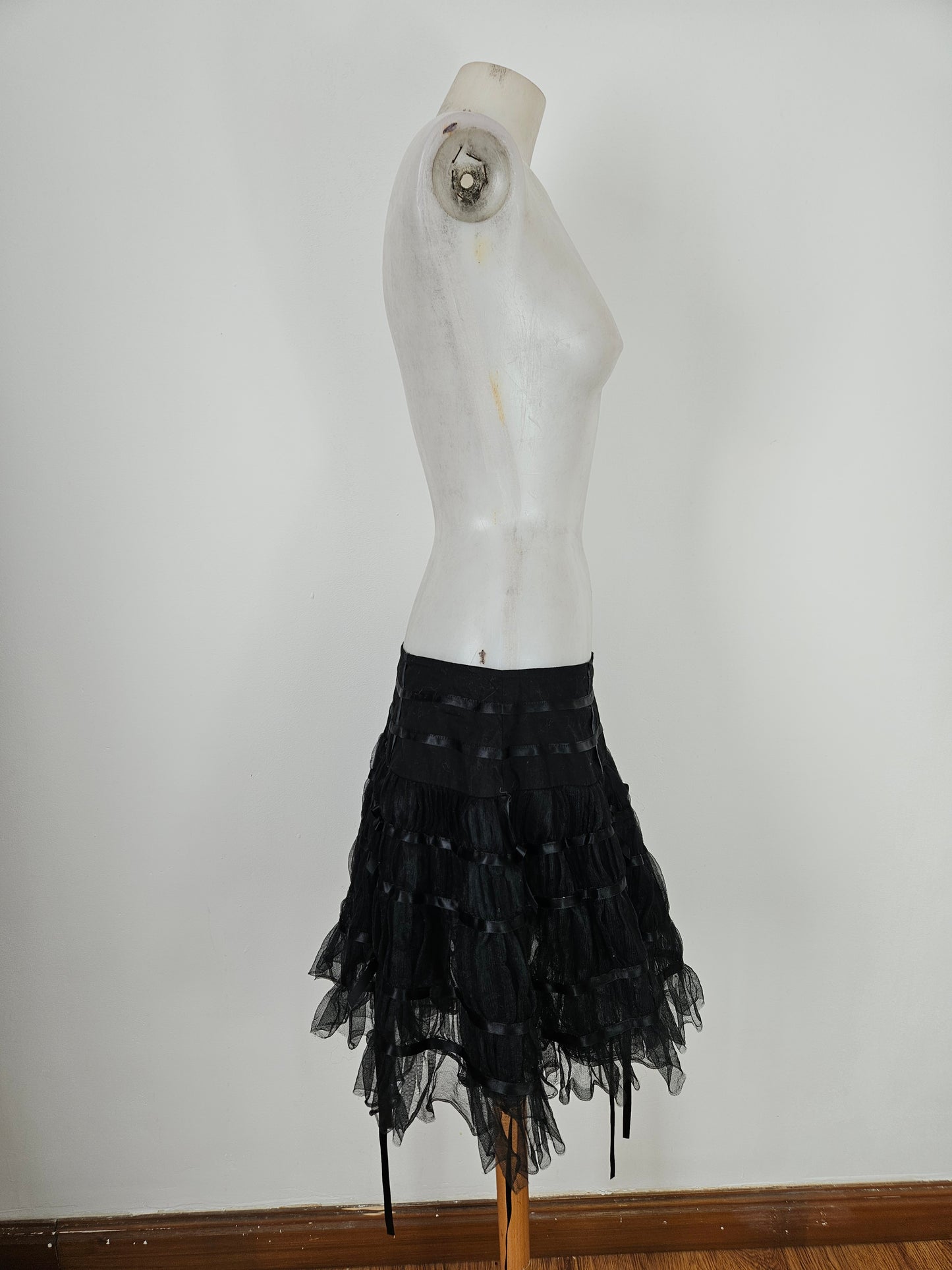 Mini jupe volants et ruban Hell Bunny