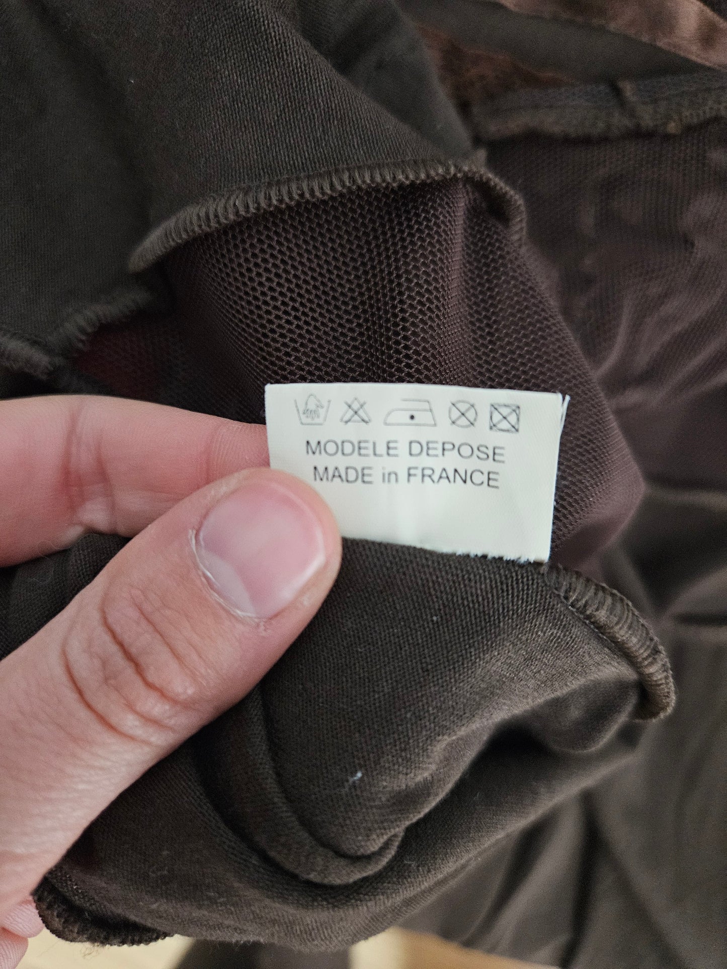 brown strapless dress