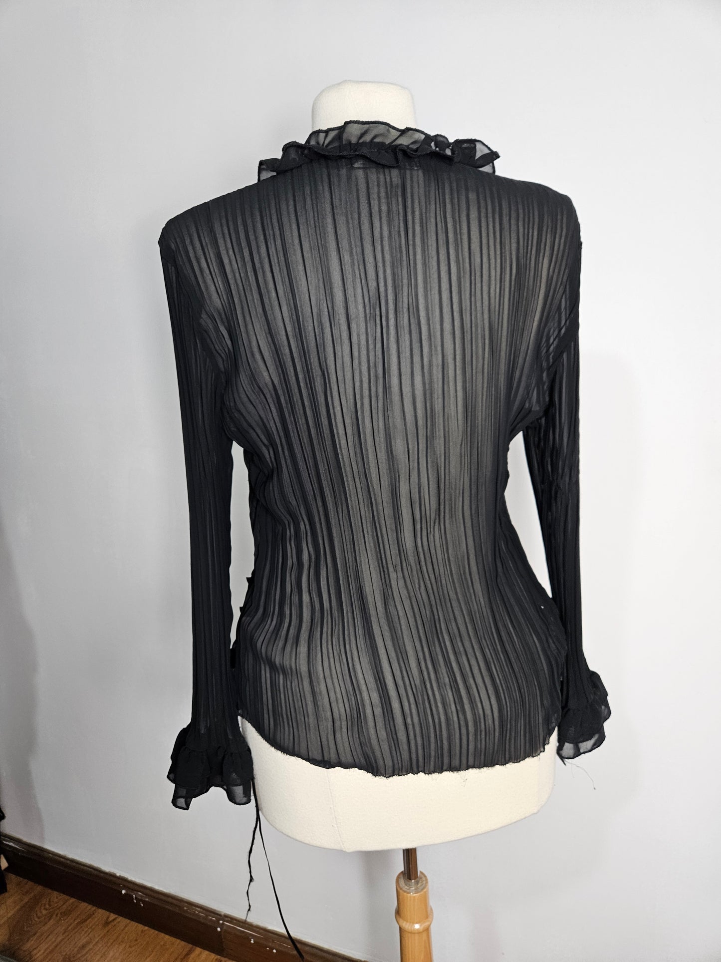 Chemisier en voile brodé